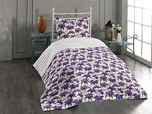 Purple Dark Green White