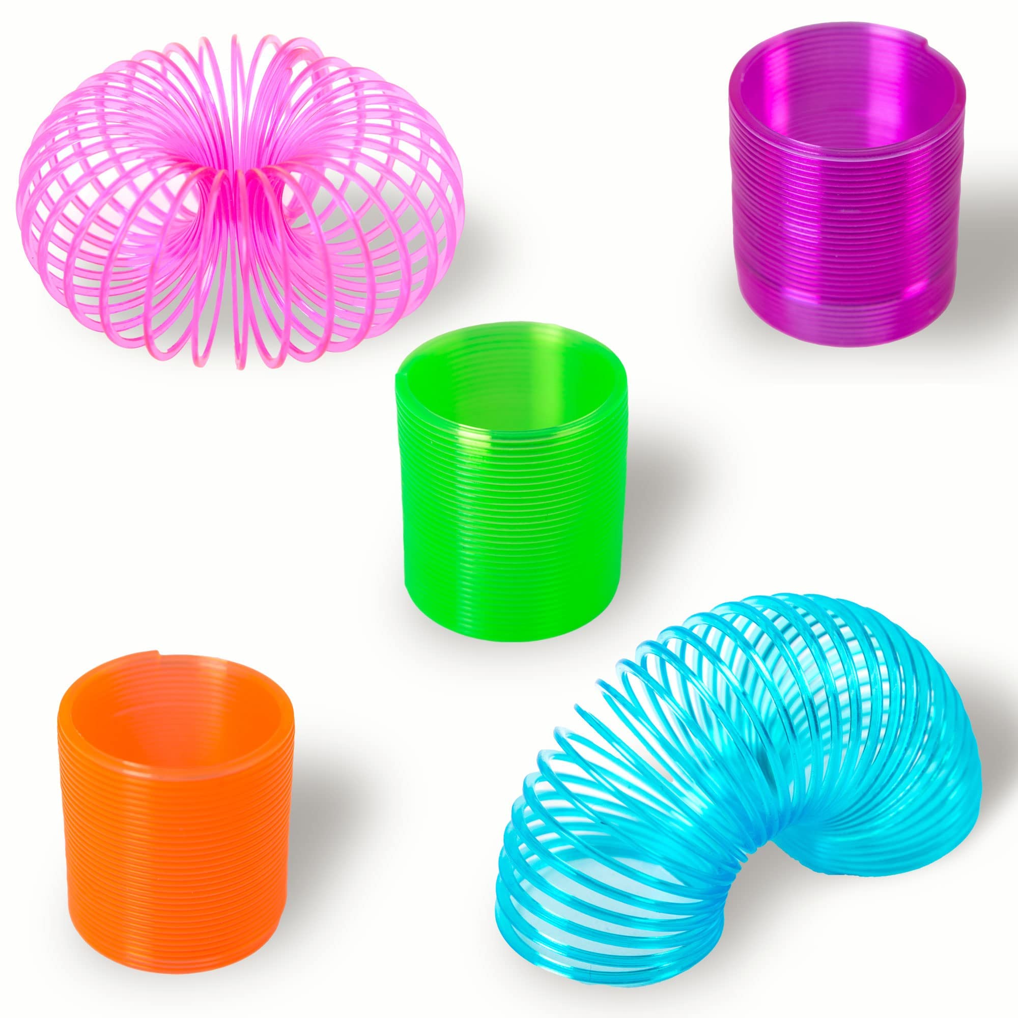 50 Pcs Colorful Coil Spring Toys - Bulk Party Favors for Kids, Easter Egg Fillers, Pinata Stuffers & Classroom Prizes - Fun Goodie Bag Supplies for Birthday Parties, Easter Celebrations & School Events