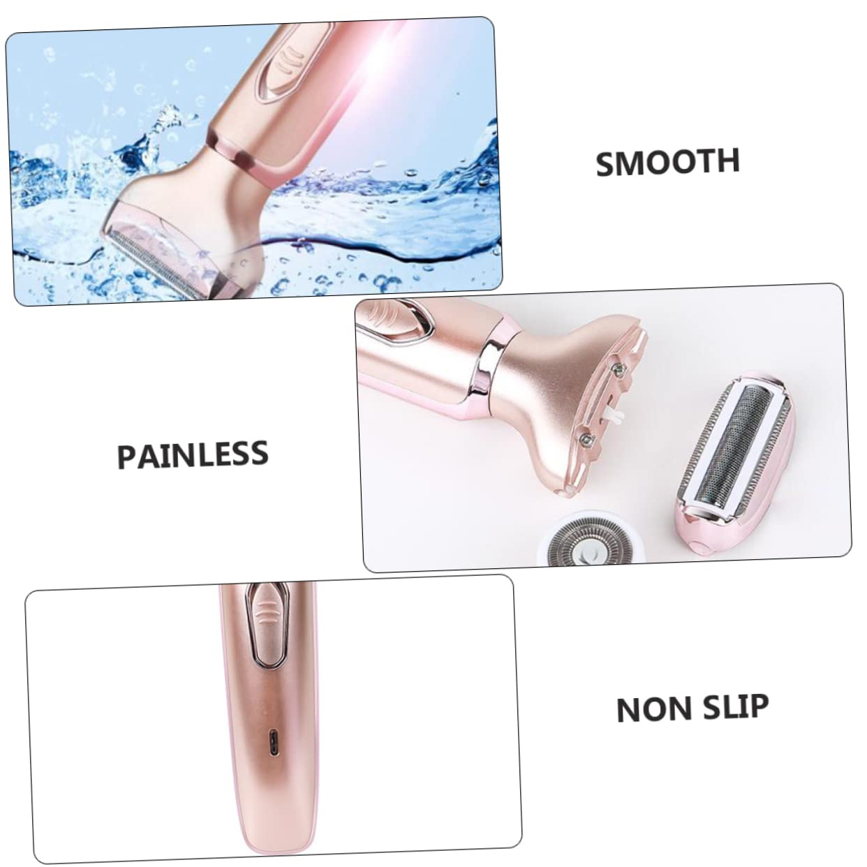Painless Hair Trimmer for Women - Armpit & Body Hair Removal at Home