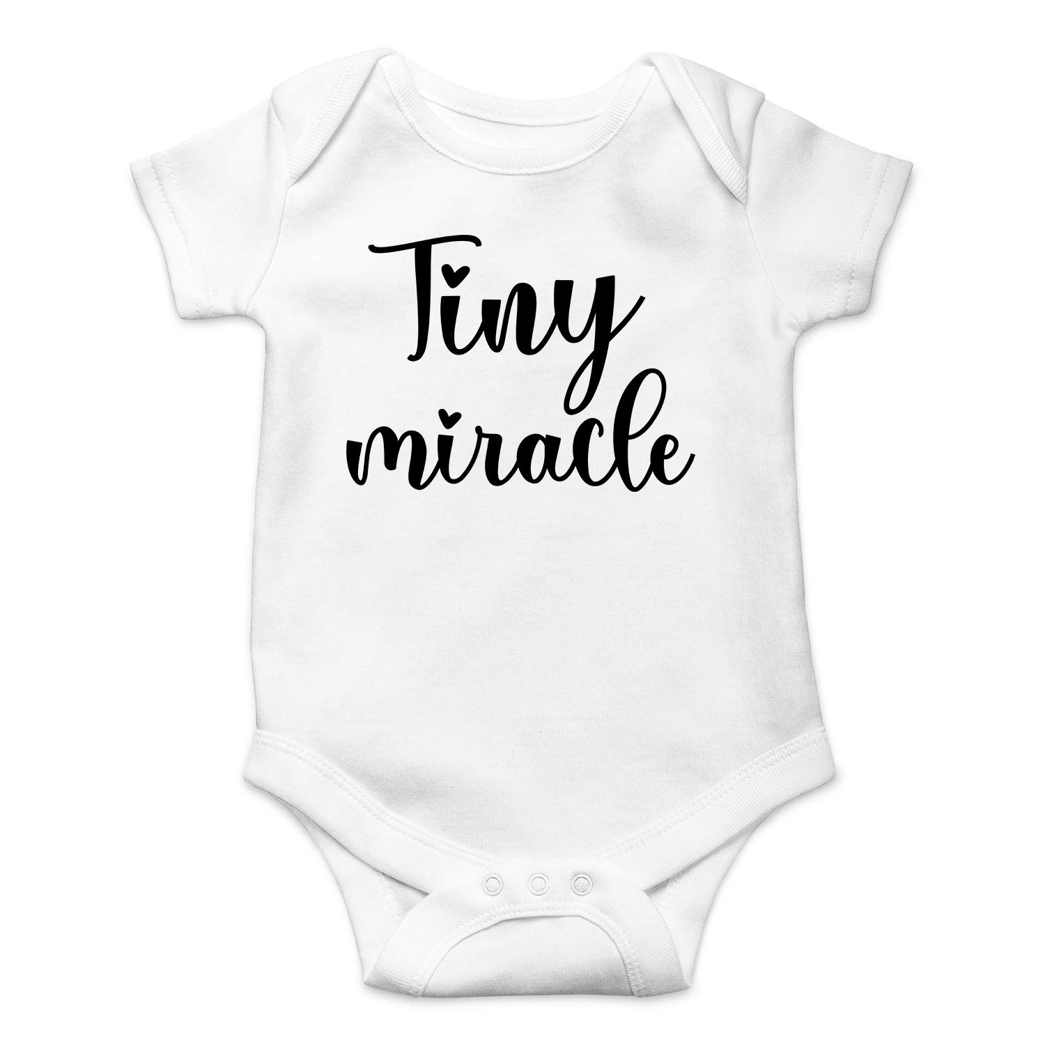Tiny Miracle Funny Baby Bodysuit - Cute Newborn Clothes for Boys & Girls | Perfect for Photoshoots, Birthday Gifts & Everyday Wear