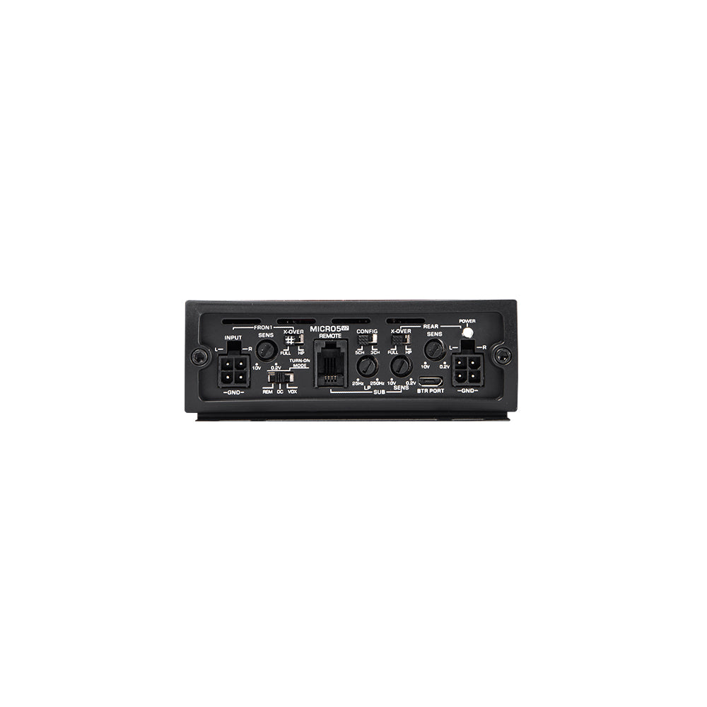 MICROV2 Series 5 Channel Full Range Class D Amplifier - 2000W High Power Car Audio Amp for Home Theater & Marine Stereo Systems | Perfect for Trucks, Boats & DIY Audio Projects