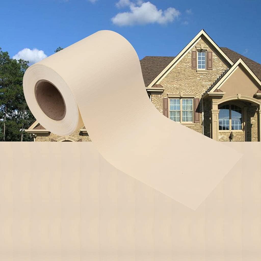 PVC Extendable Garden Privacy Screen 114.8' x 0.6' Cream Retractable Fence - Yard, Garden & Outdoor Partition for Patio, Poolside & Backyard Privacy Protection