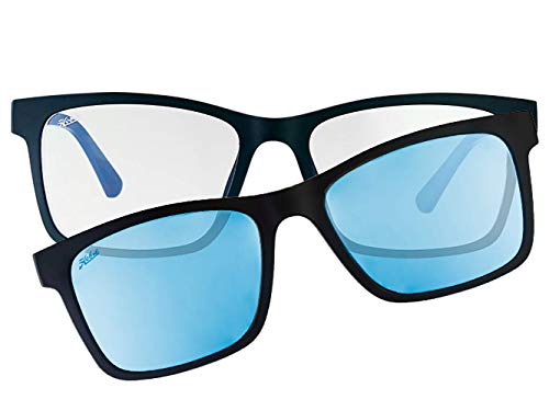 Satin Black Frame / Cobalt Mirror Lens