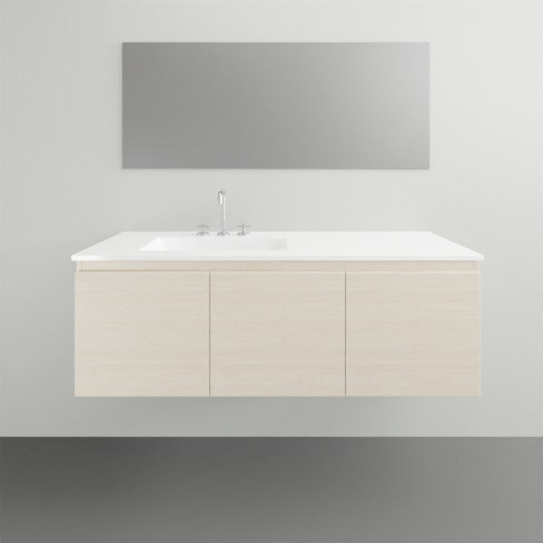 ADP Glacier Lite Slim Vanity with Ceramic Top - Modern Bathroom Storage for Small Spaces | Perfect for Powder Rooms, Apartments & Tiny Homes