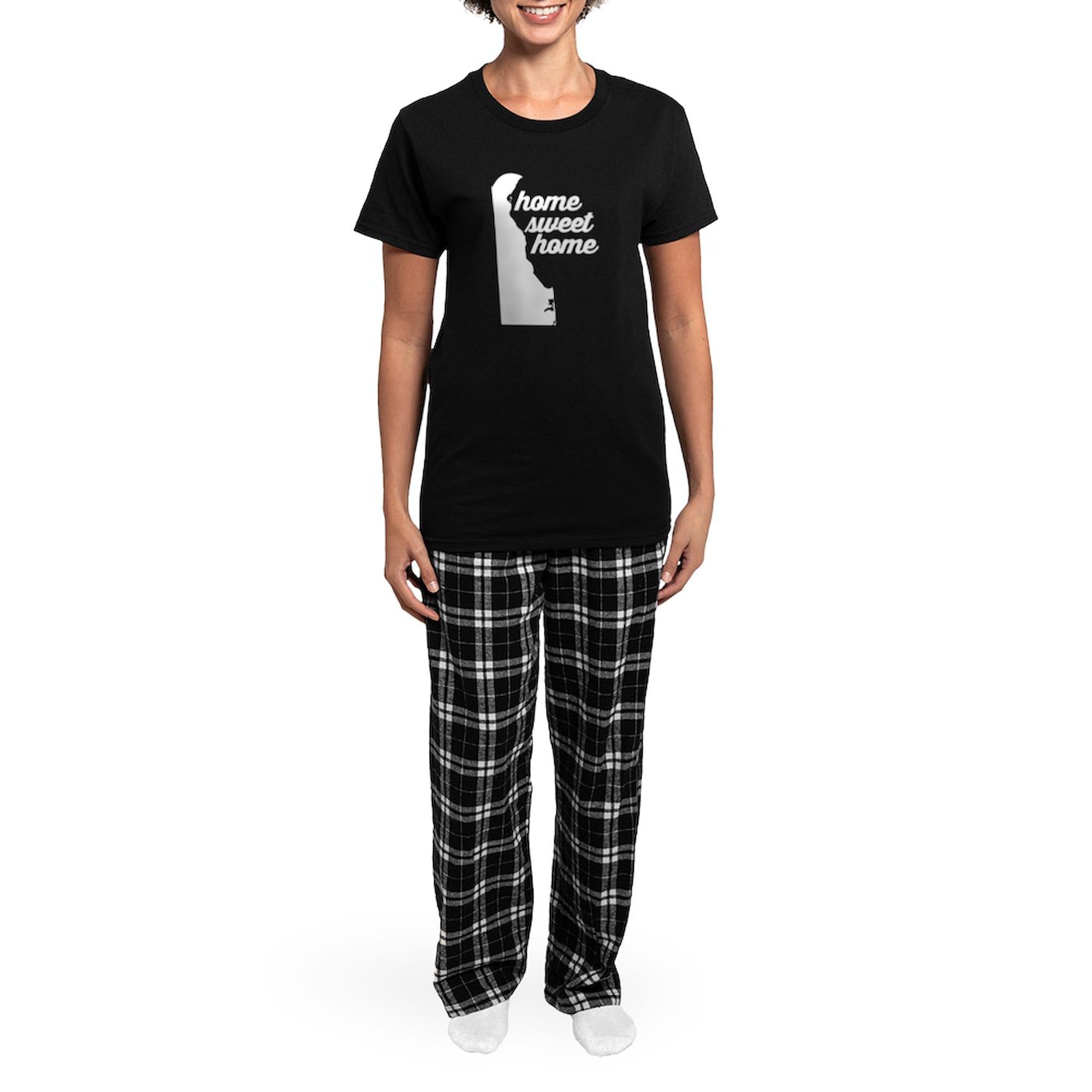 Delaware Home Sweet Home Women's Dark Pajamas - Cozy Novelty Sleepwear for Women | Perfect for Lounging, Sleepovers & Relaxing at Home