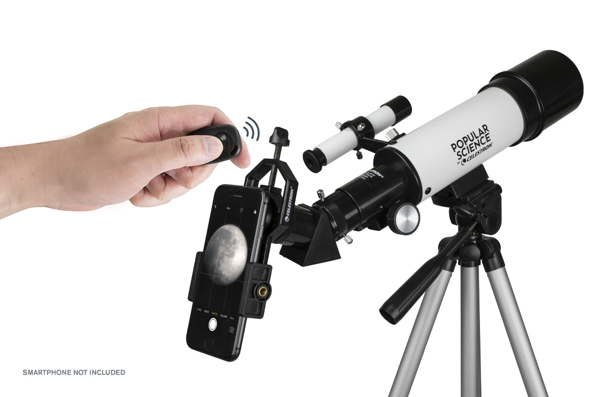 Celestron Travel Scope 60 Portable Telescope - Smartphone Adapter & Bluetooth Remote | Perfect for Stargazing, Bird Watching & Travel Astronomy | Compact & Lightweight Design for Outdoor Adventures