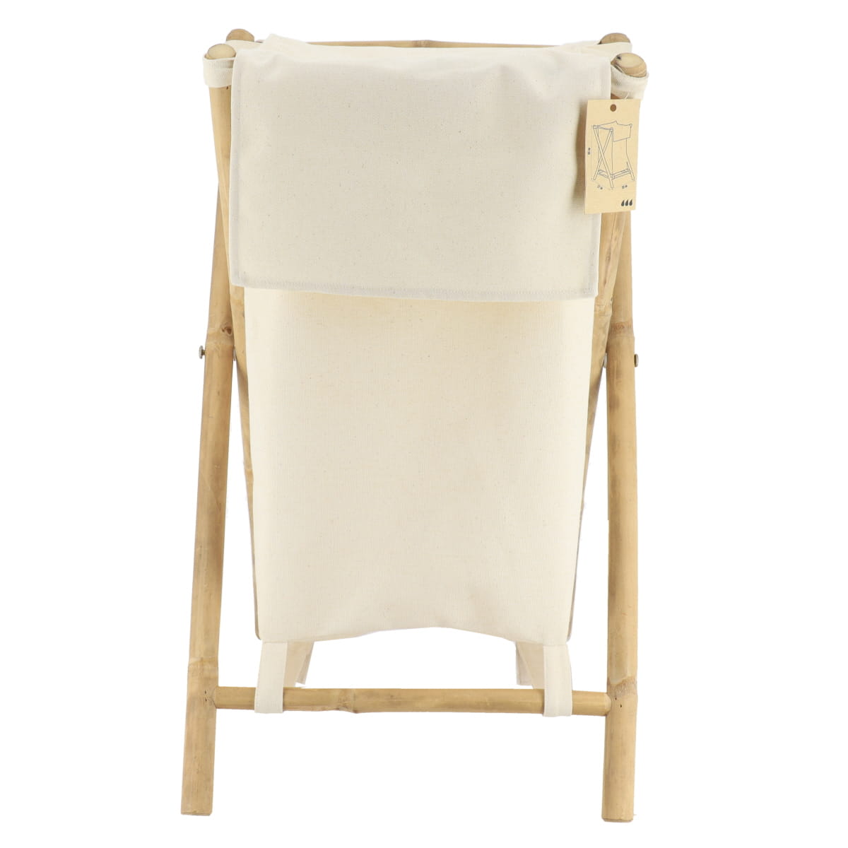 Foldable Bamboo Laundry Basket with Handles - Portable Clothes Hamper for Bedroom, Bathroom & Laundry Room - Eco-Friendly Storage Solution for Home Organization