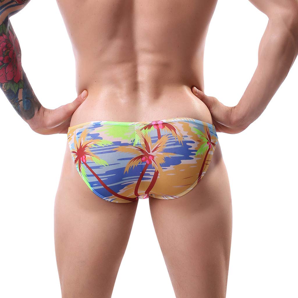 **Men's Breathable Cotton Boxers with Tree Print - Soft Washed Underwear for Comfort & Style - Perfect for Daily Wear, Gym & Outdoor Activities**