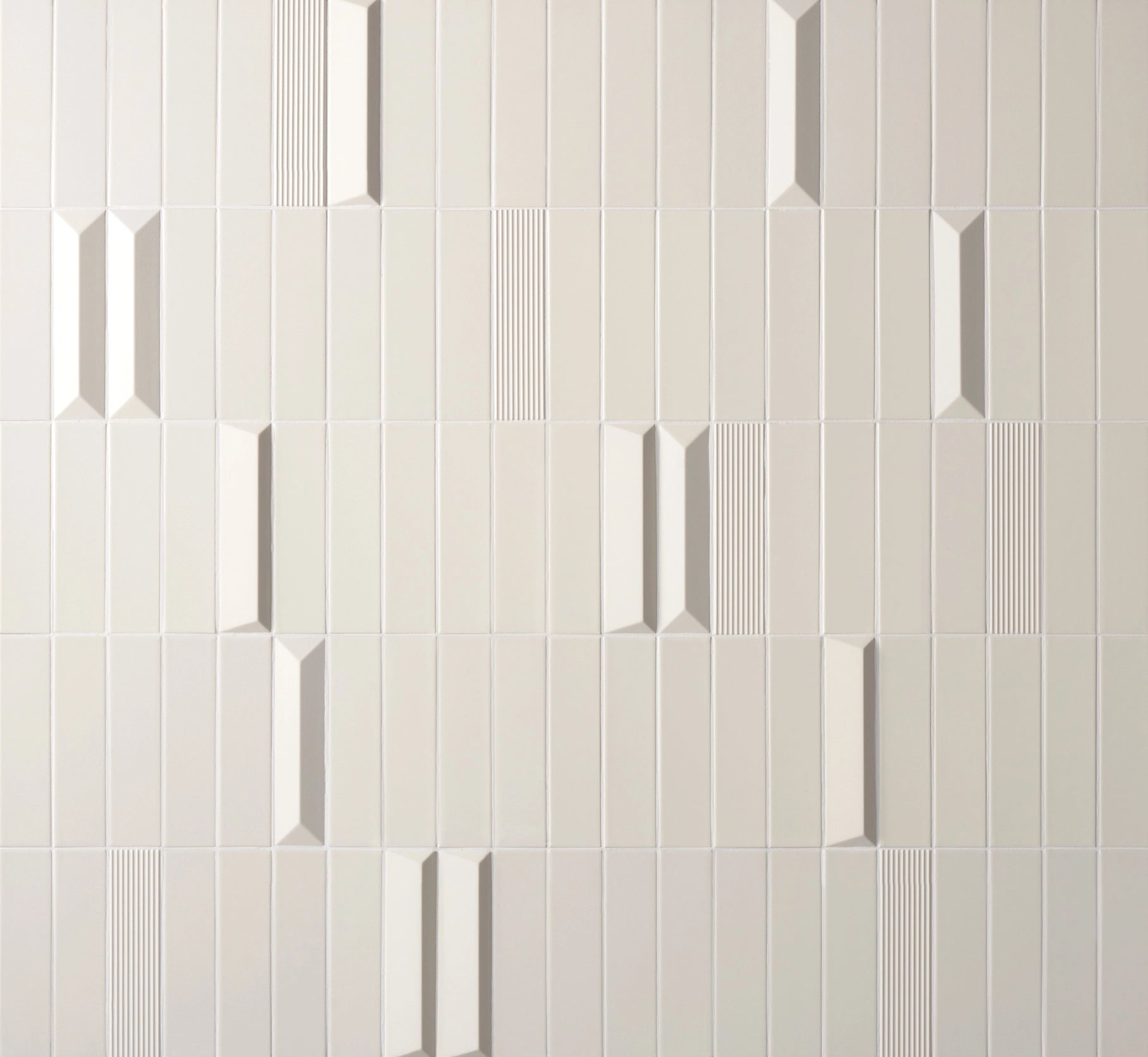 Rhythm Ceramic Wall Tile Series - 2x8 Ivory Sleek Glossy Subway Tiles for Kitchen Backsplash & Bathroom Renovation