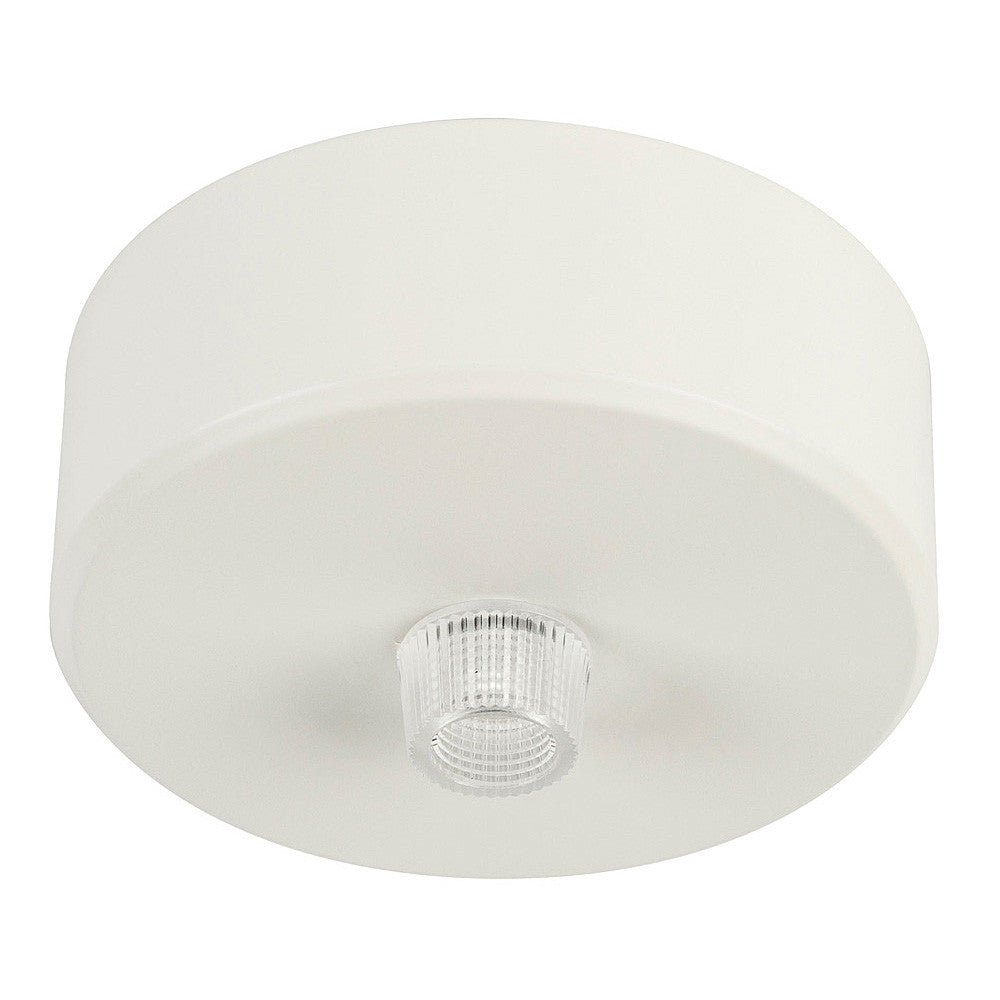 70mm Round White Surface Mounted Single Canopy Light Fixture - Perfect for Kitchen, Bathroom, and Closet Lighting