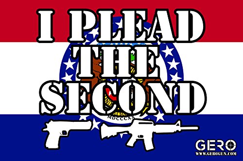 GERO 2nd Amendment State Flag Stickers - Patriotic Car Window Decals for Trucks, NRA Support, Gun Rights & Gadsden Flag - Missouri Pride (Perfect for Bumper Stickers, Political Rallies & Conservative Events)