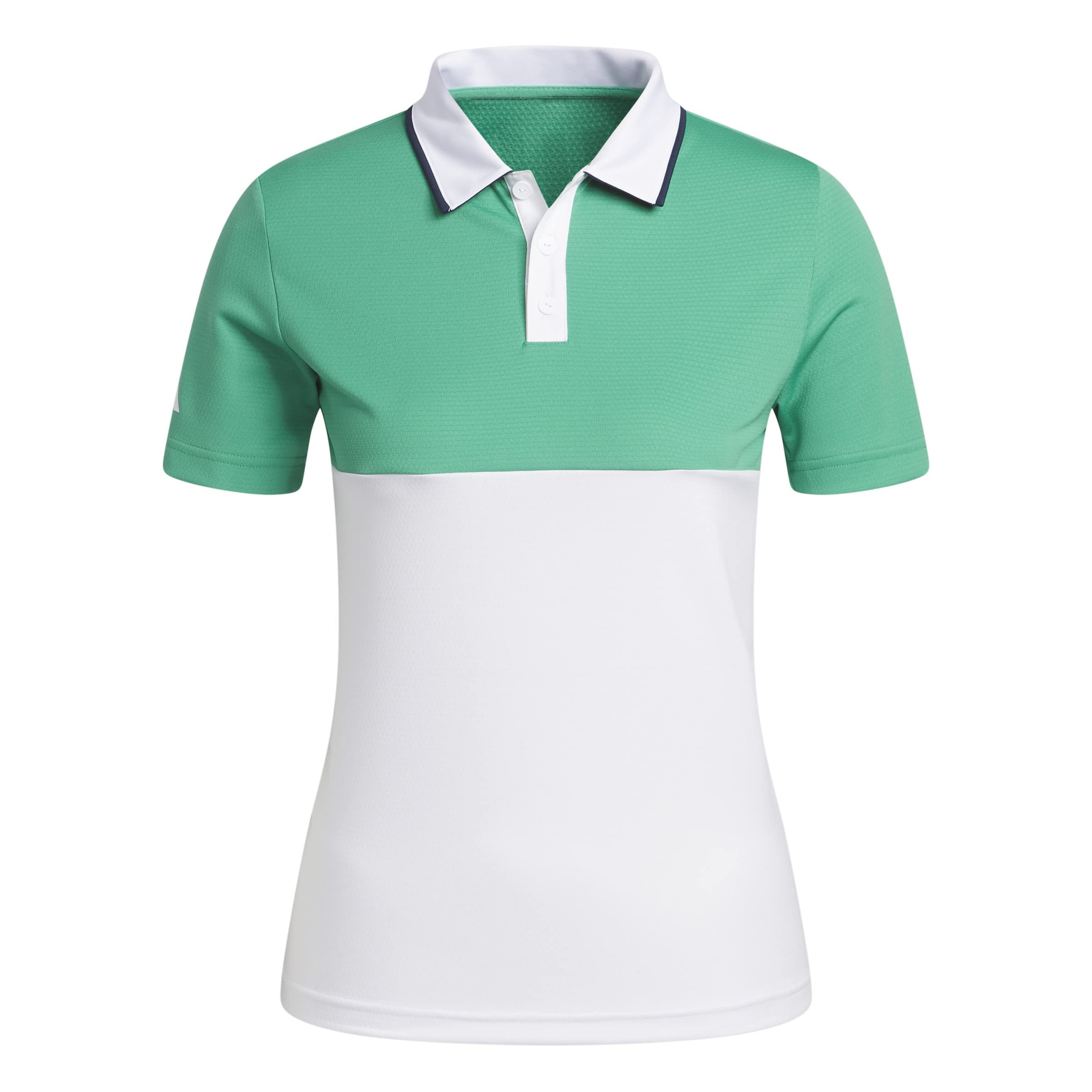 adidas Boys' Colorblock Heat.rdy Golf Polo Shirt - Moisture-Wicking Performance Top for Junior Golfers & Outdoor Activities | Perfect for Summer Sports & Casual Wear