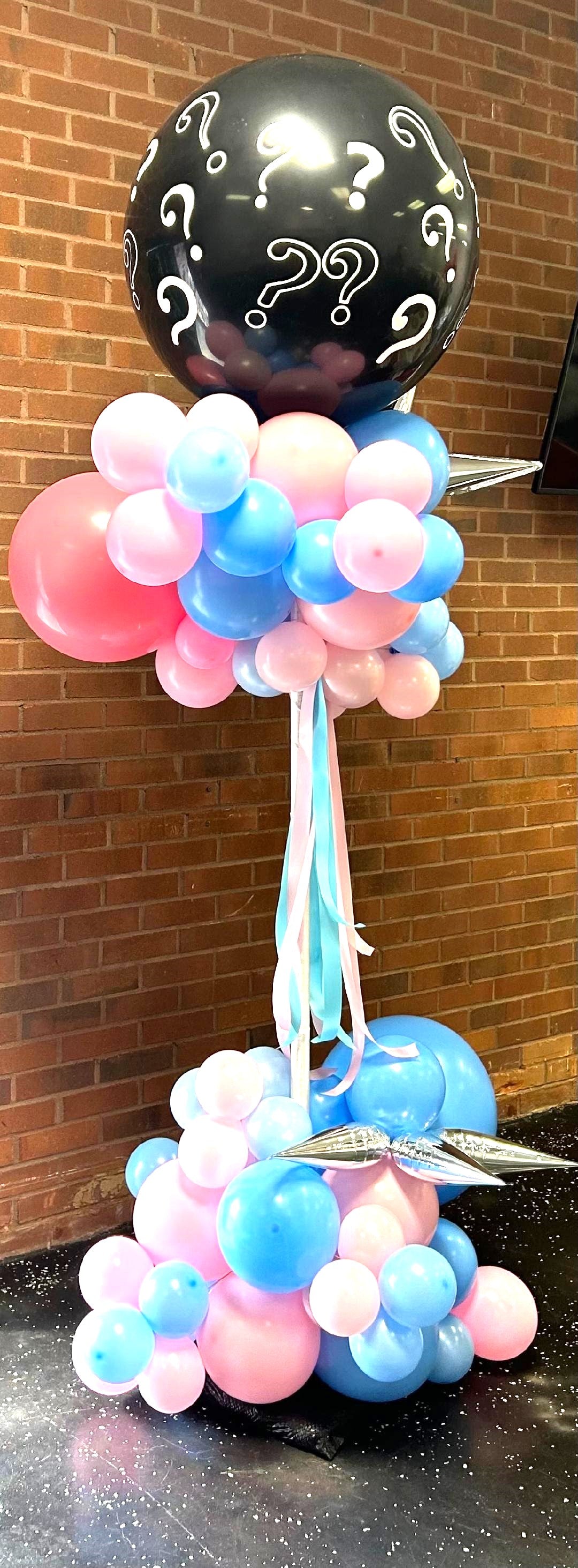 Organic Gender Reveal Pom Poms - Eco-Friendly Baby Shower Decorations for Gender Announcement Parties, Nursery Decor & Photo Props