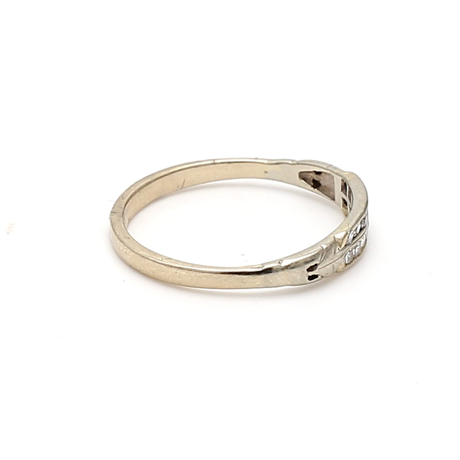 0.14 Carat Round Brilliant H SI1 Diamond Engagement Ring in 14K White Gold - Perfect for Proposals, Anniversaries & Wedding Bands