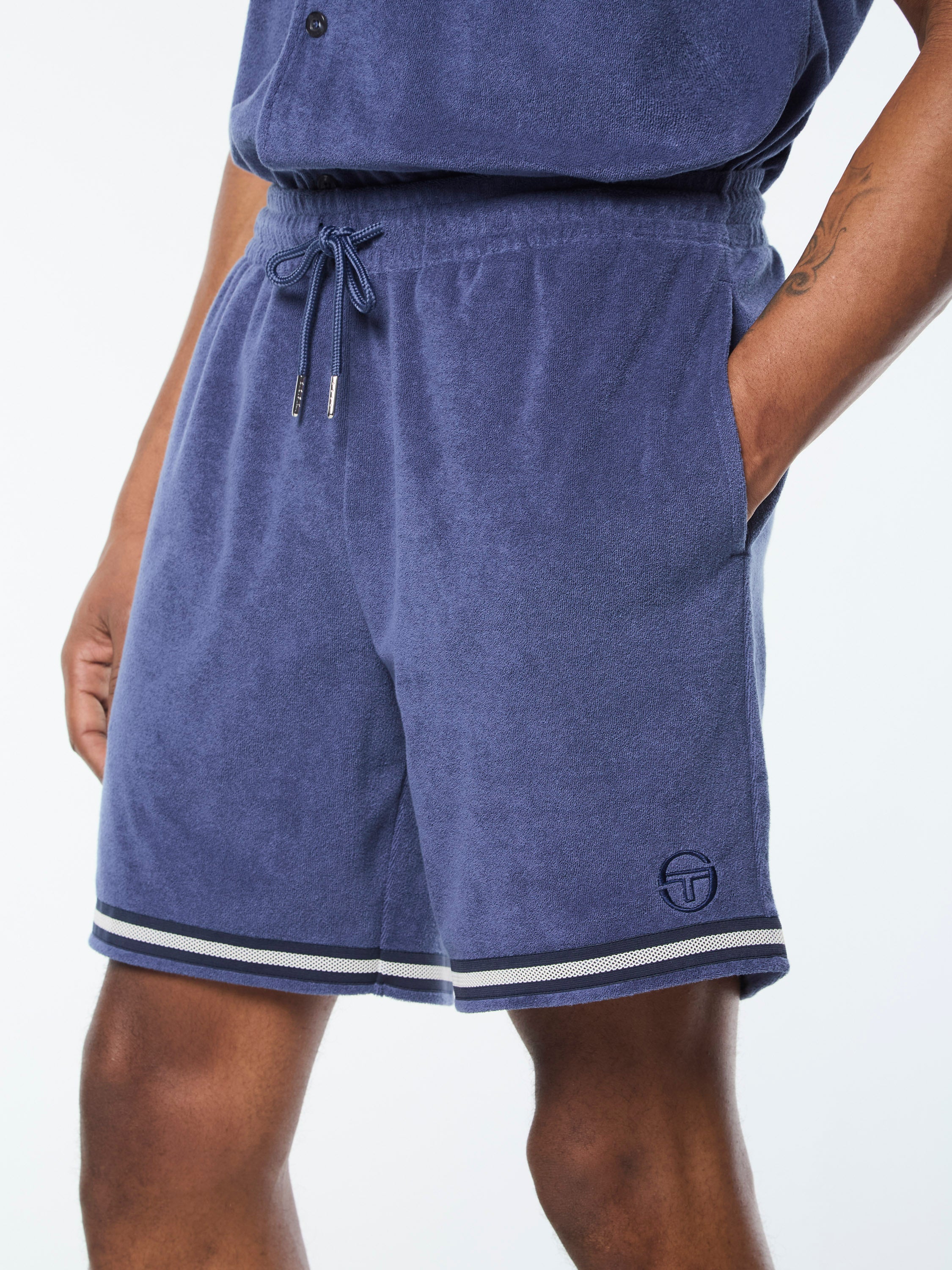 Vitus Cabana Shorts - Men's Casual Blue Indigo Swim Trunks for Beach, Pool & Summer Vacation