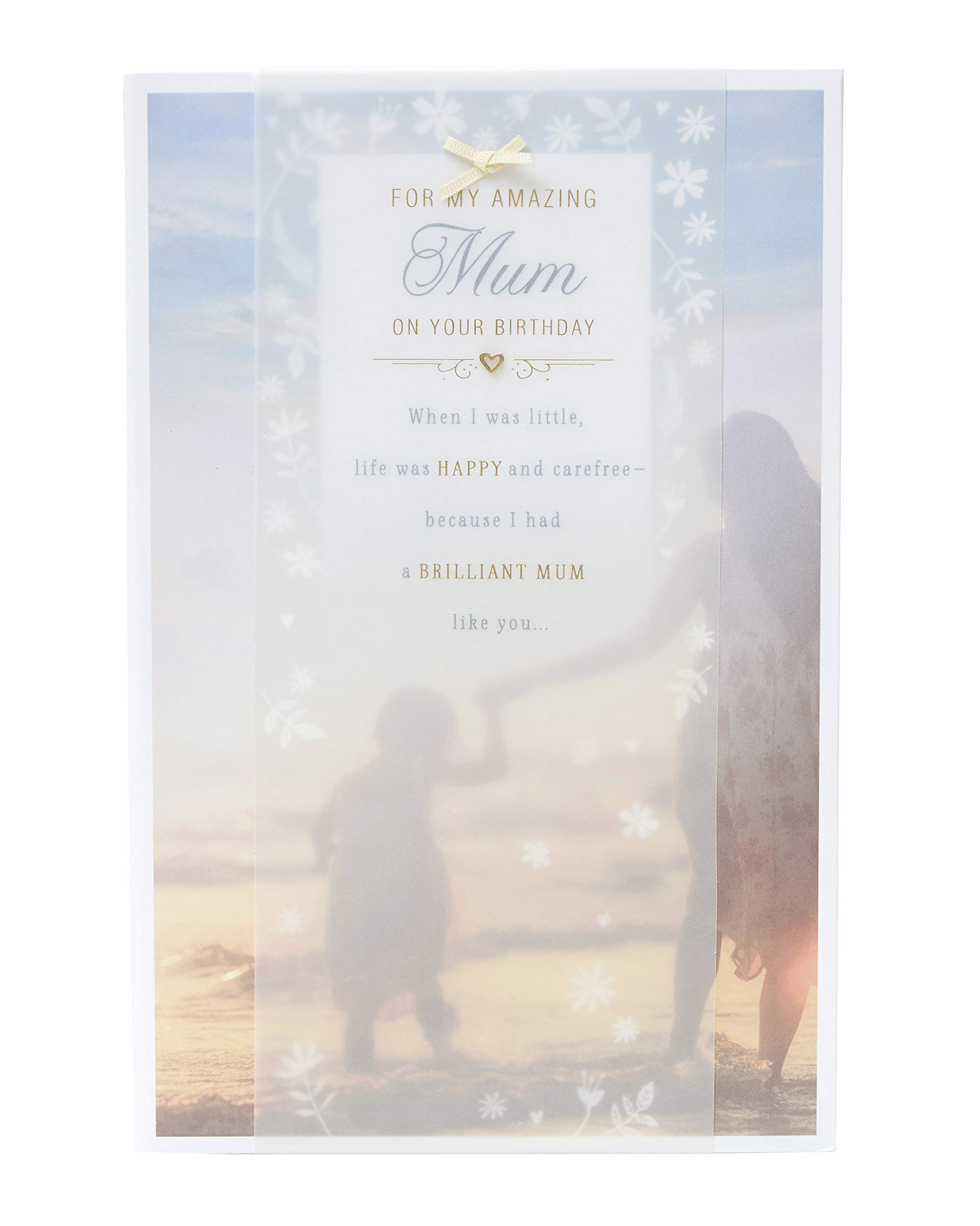 Heartfelt Mum Birthday Card with Lovely Verse - Sentimental Mother's Day & Birthday Gift for Amazing Mom - Perfect for Her Special Day (Home Decor, Keepsake, Gift Box)