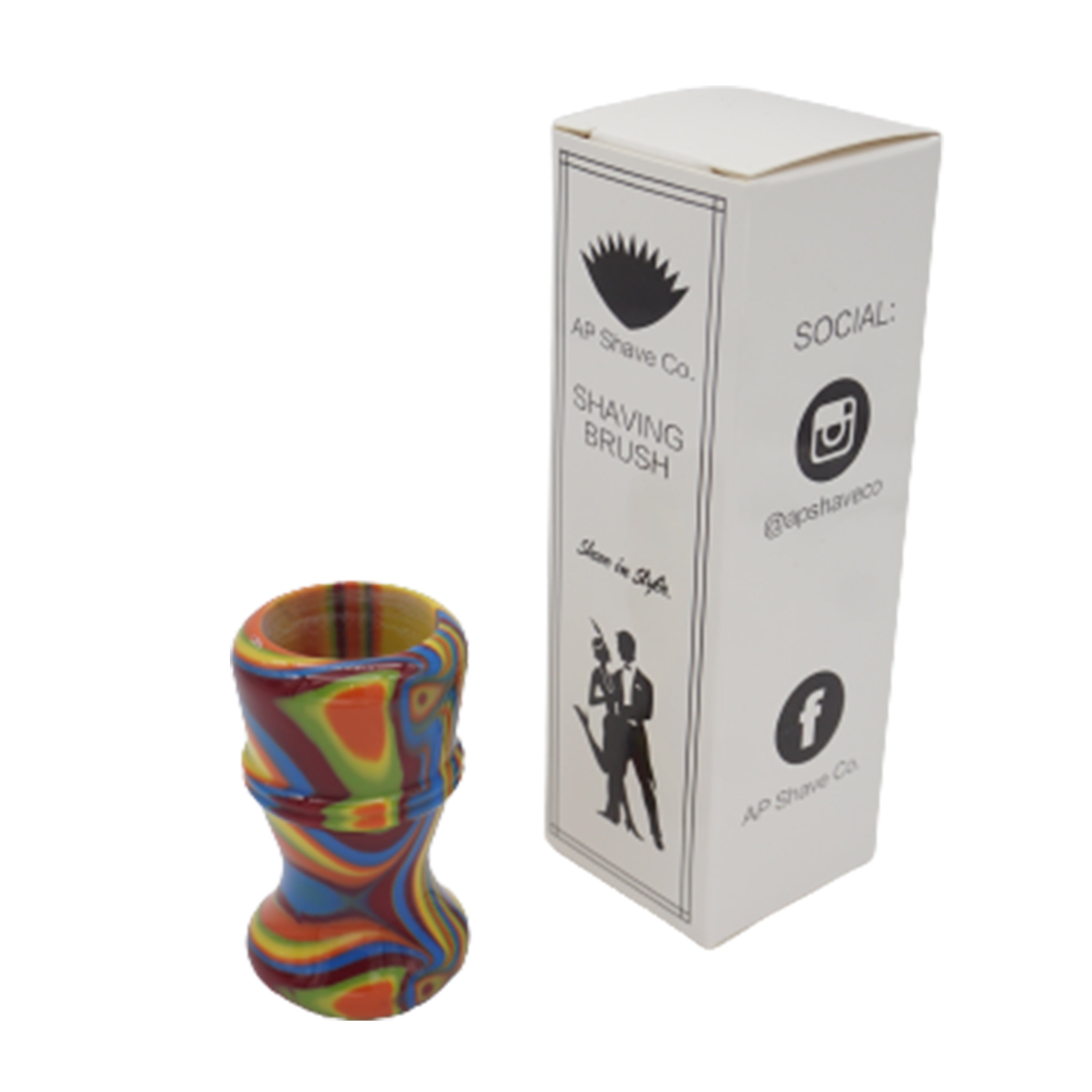 Premium Handcrafted Disco Shaving Brush Handle - Fits 24mm & 26mm Knots - Perfect for Wet Shaving & Grooming Gifts - Luxury Bathroom Accessory for Men