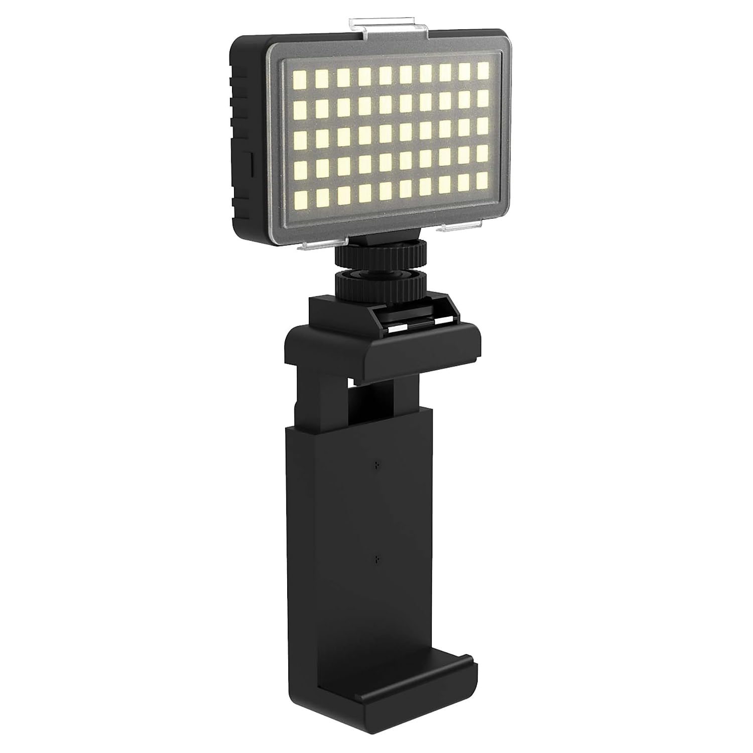 Bower WA-50LED 50 LED Smartphone Video Light with Adjustable Brightness - Professional Lighting for YouTube, TikTok & Live Streaming - Perfect for Vlogging, Photography & Video Calls (Black)