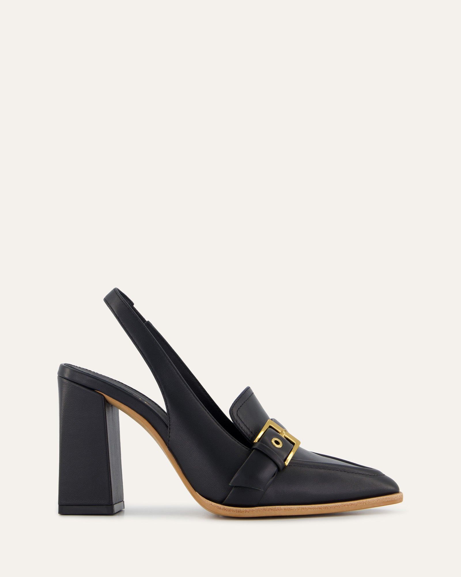 Stylish CODIE Black Leather High Heels for Women - Perfect for Parties, Weddings & Evening Events