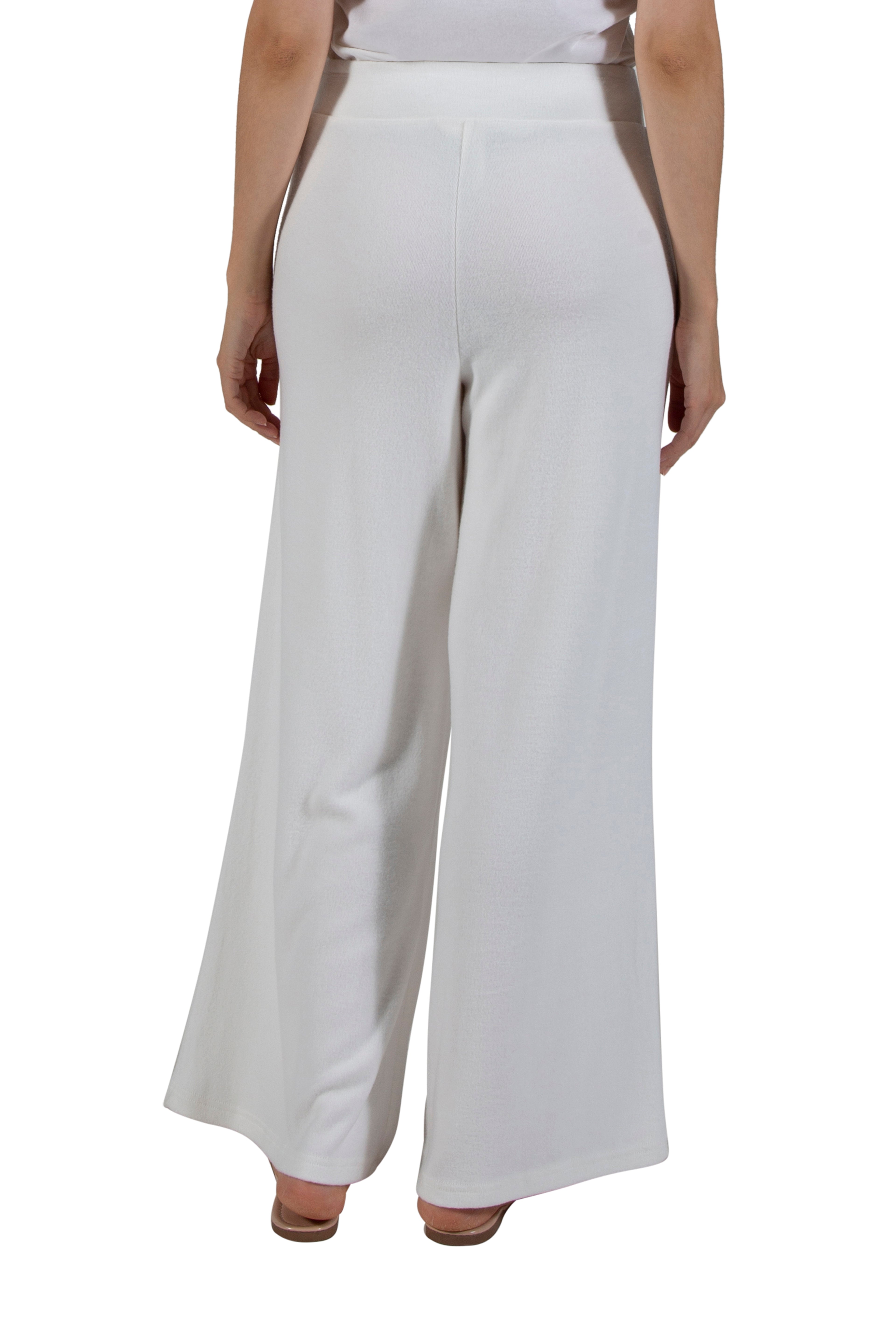 Comfortable & Stylish Knit Palazzo Pants for Women - Soft High Waisted Wide Leg Lounge Pants - Perfect for Yoga, Home Wear, and Casual Outfits