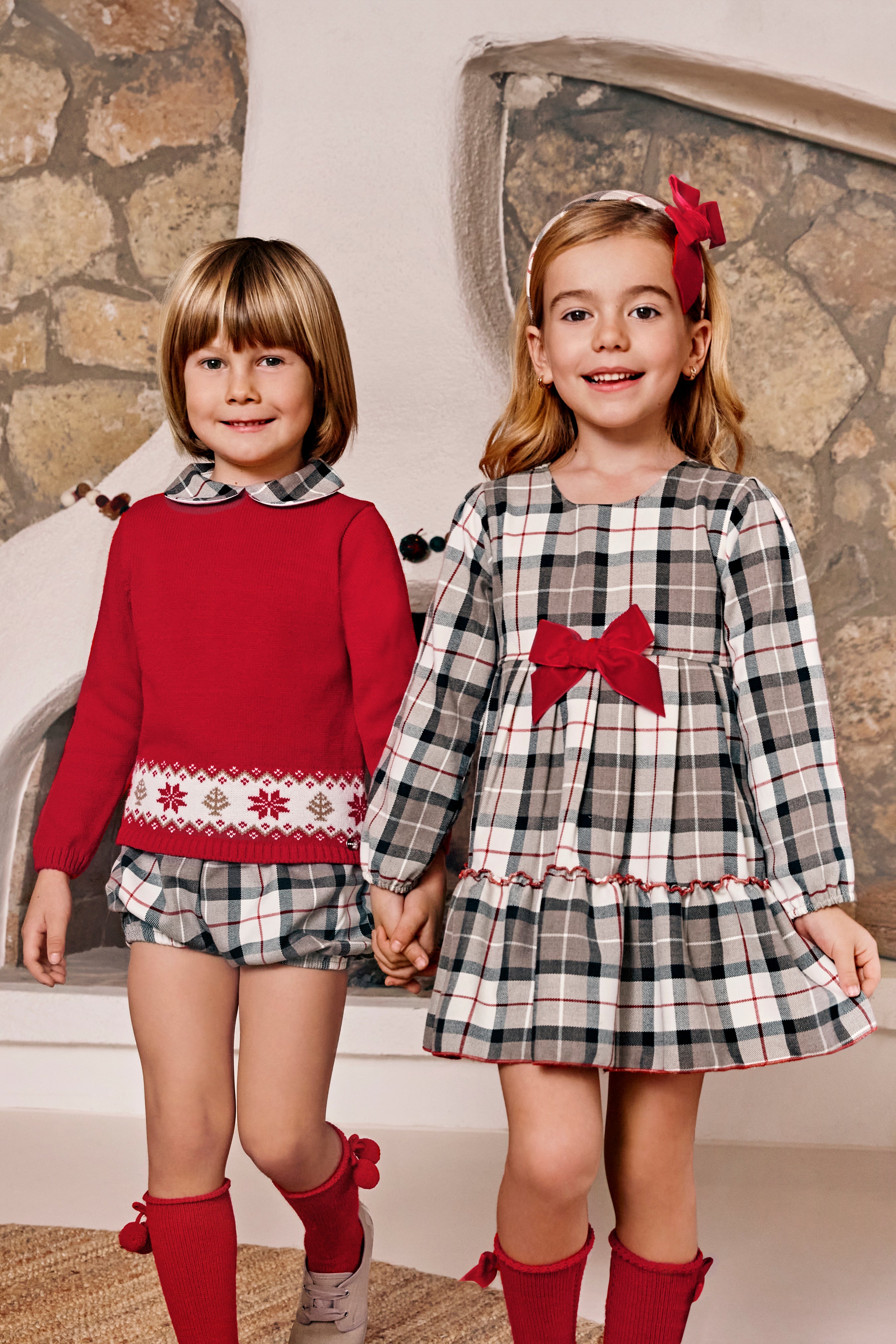 Freya Stone Tartan Dress - Stylish Plaid Dress for Women | Perfect for Fall Fashion, Office Wear & Holiday Parties