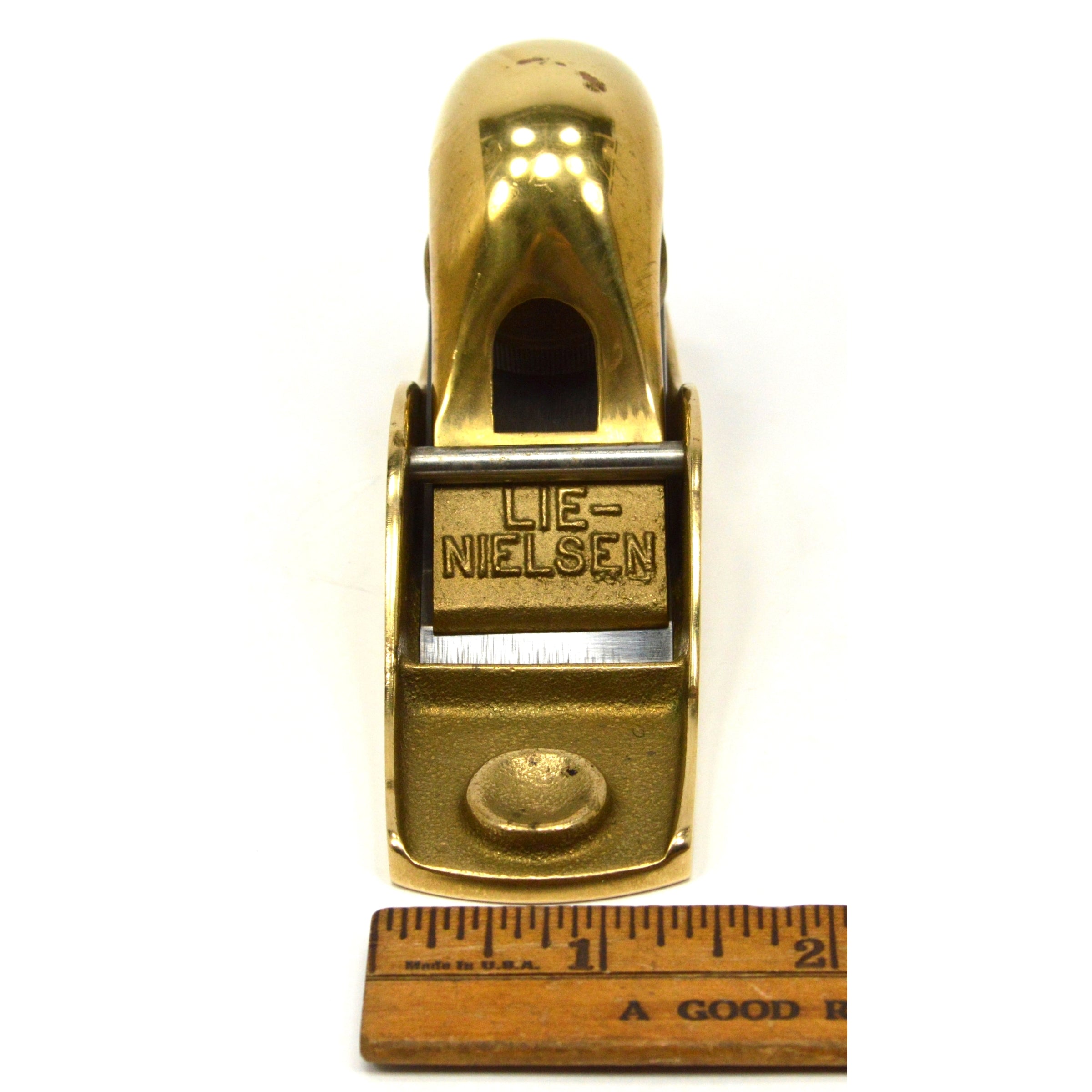 Premium Lie Nielsen No. 103 Low Angle Bronze/Brass Trimming Block Plane - Perfect for Woodworking, Cabinet Making & Fine Furniture Crafting