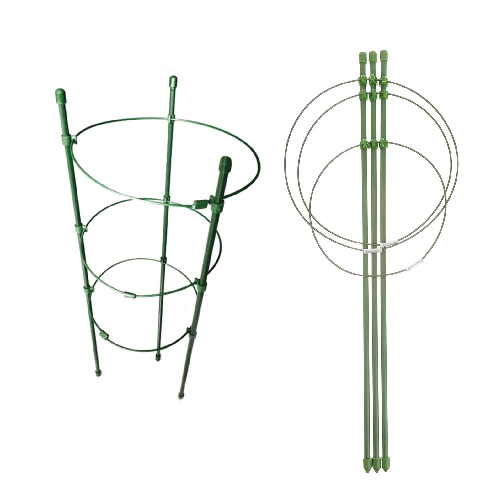 2 Pack Tomato Plant Cages - Heavy Duty Garden Stake Supports for Tomatoes, Climbing Plants, Flowers & Small Plants | Sturdy Trellis Rings for Outdoor Gardening & Backyard Planting