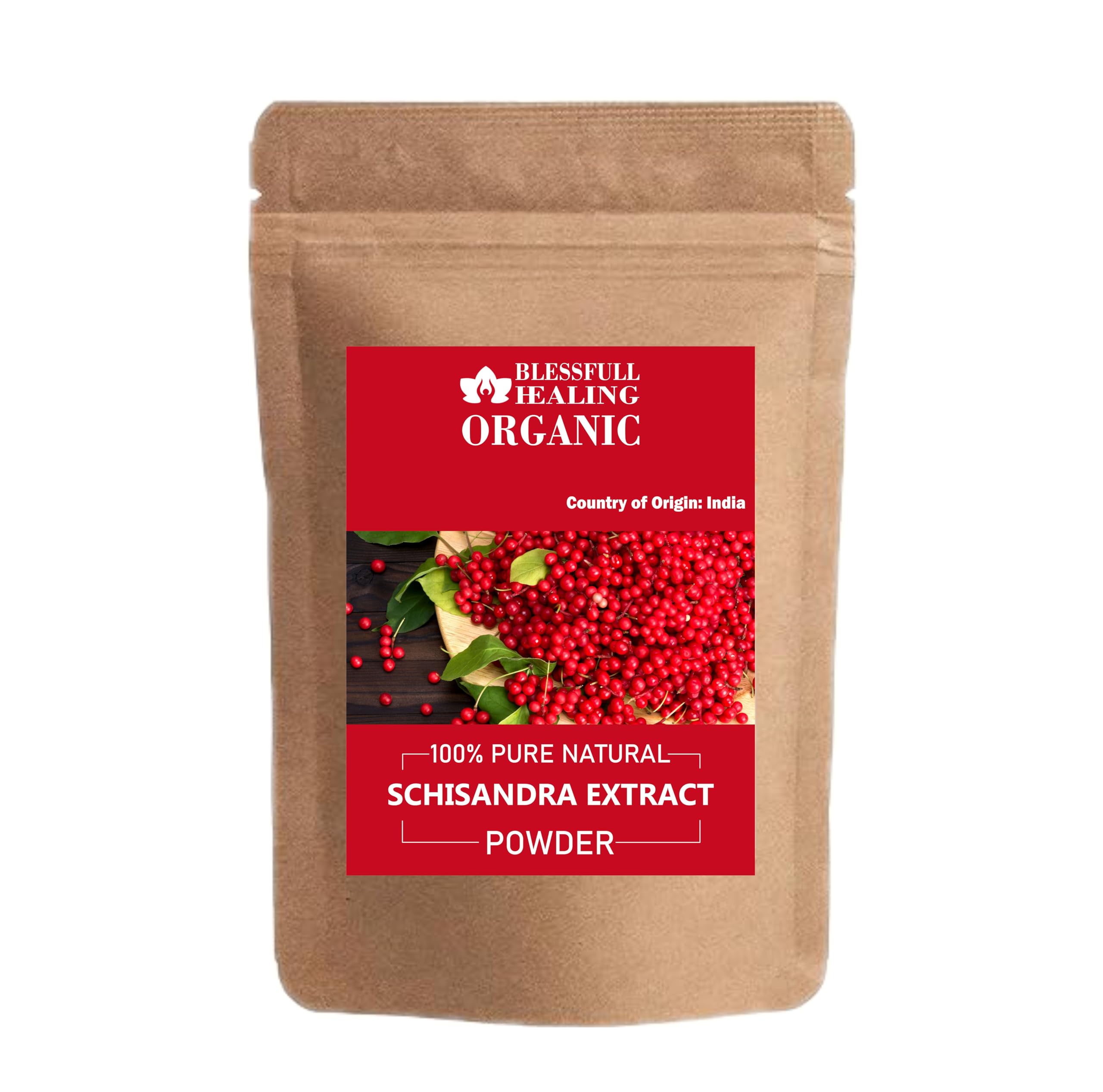 Organic Schisandra Extract Powder 100% Pure Natural 300g (10.58oz) - Immune Support & Stress Relief Supplement for Energy & Wellness