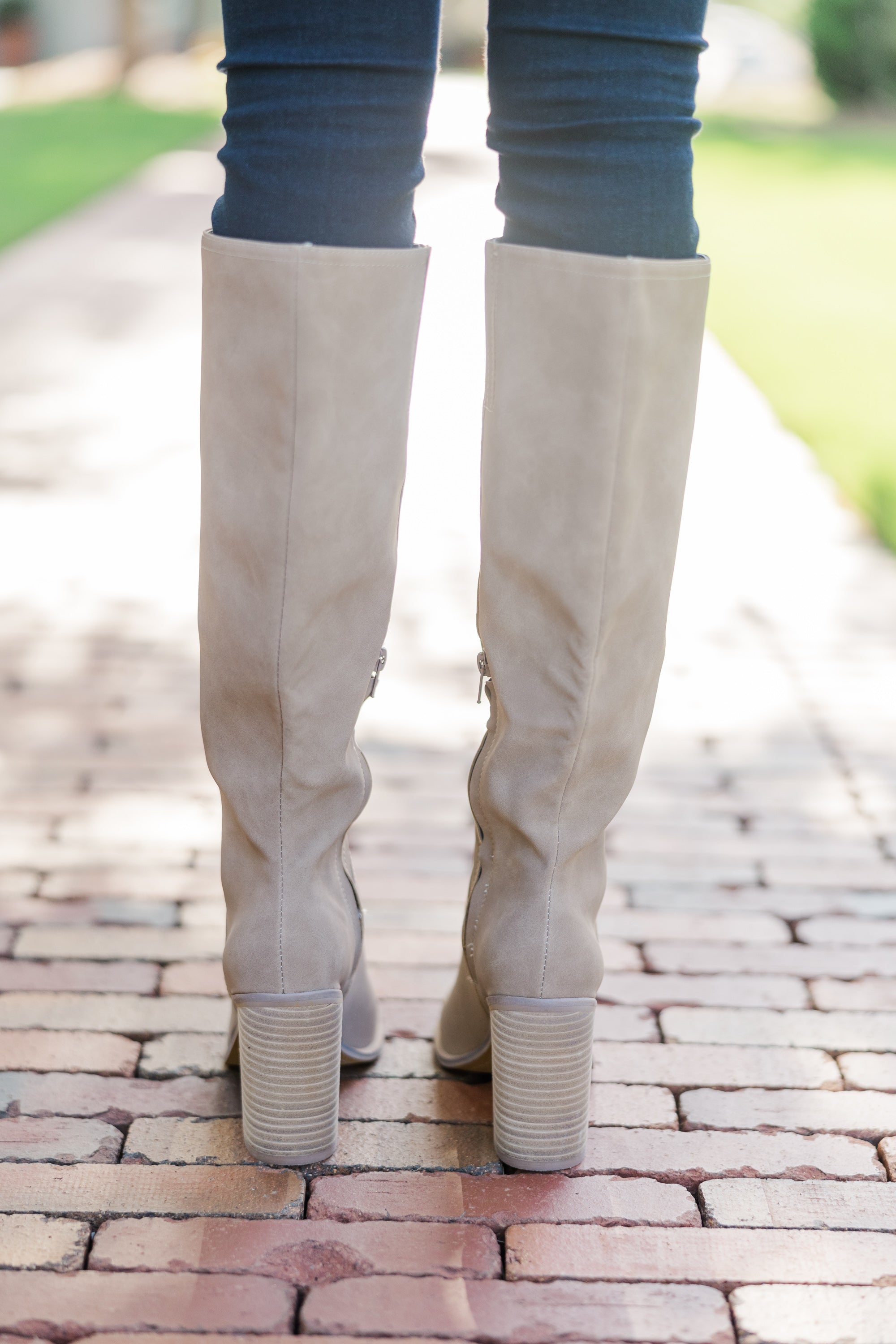 Get In Line Taupe Boots - Stylish Women's Ankle Boots for Fall & Winter | Perfect for Casual Outfits, Office Wear & Date Nights
