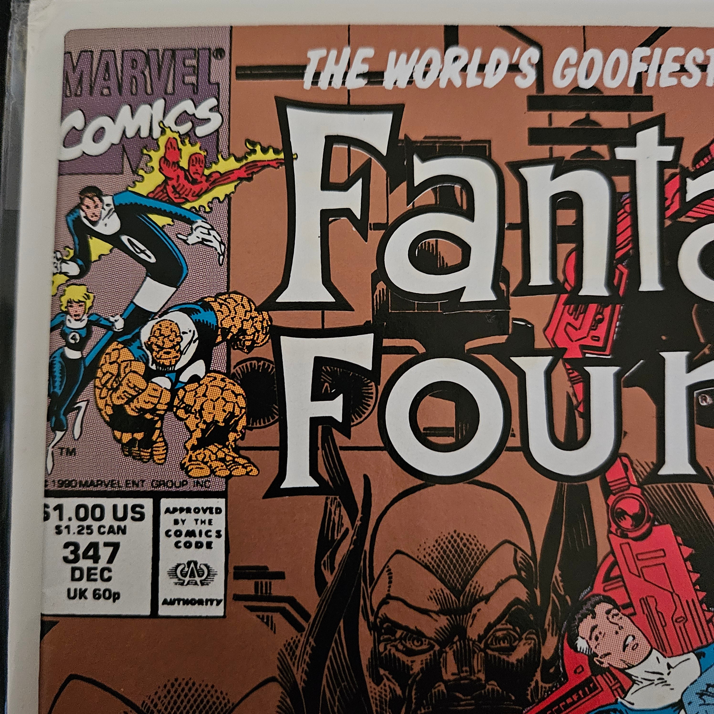 Fantastic Four #347: The New Fantastic Four, Part 3 - Secret of the Soul Gem | Marvel Comics 1991 | Collectible Vintage Comic Book for Marvel Fans & Comic Collectors