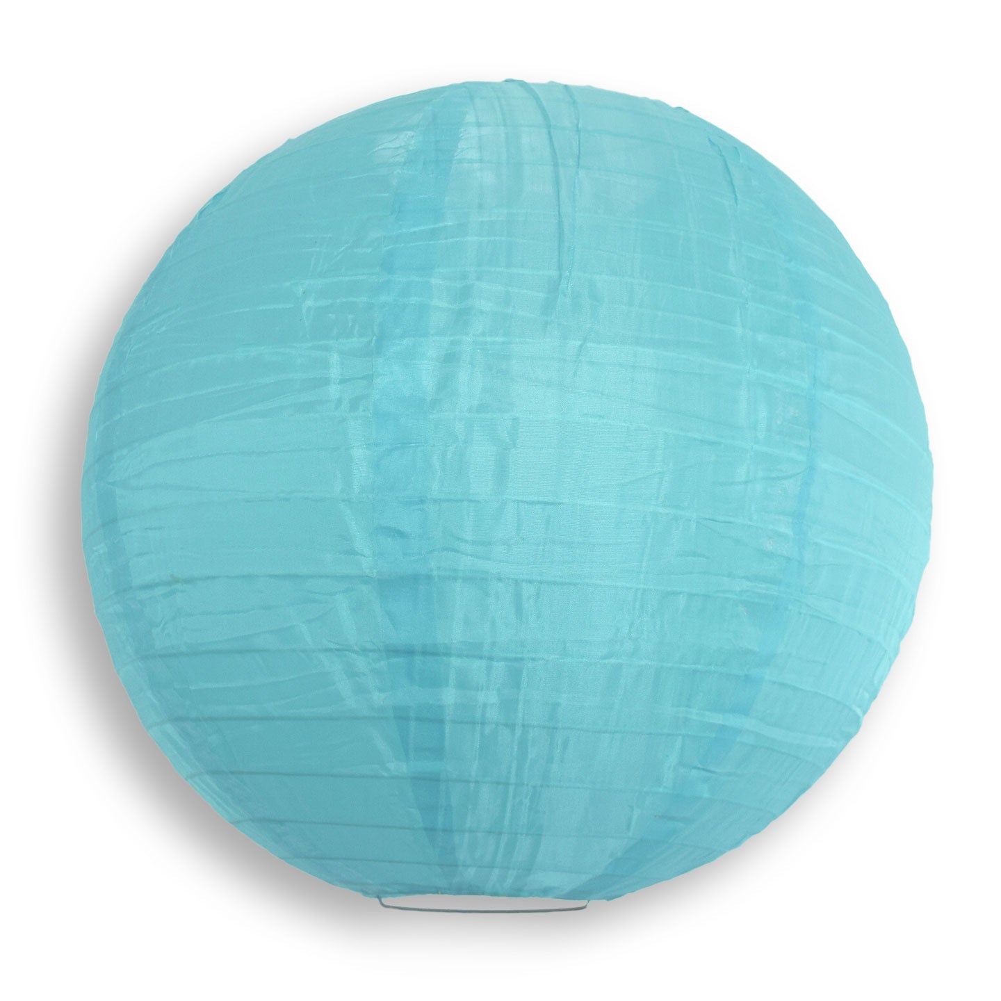 36 Pack Baby Blue Jumbo Shimmering Nylon Lanterns - Even Ribbing, Durable Party Decorations for Weddings, Birthdays & Outdoor Events (Value Pack)