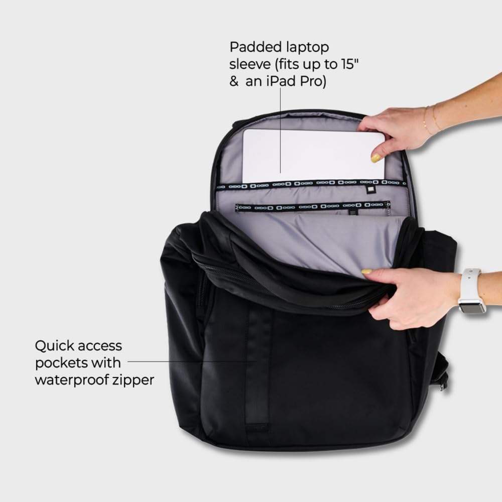 OGIO Pace Pro 2024 Backpack 25L - Lightweight Durable Laptop Backpack for Men & Women, Water-Resistant Travel Backpack with USB Charging Port - Perfect for Work, School, College & Business Travel