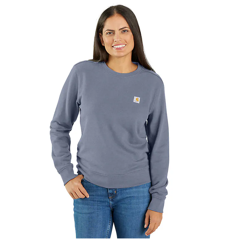 Women's Relaxed Fit French Terry Sweatshirt - Soft TENCEL™ Fiber Fabric, Wisteria Purple | Casual Loungewear & Everyday Comfort for Women
