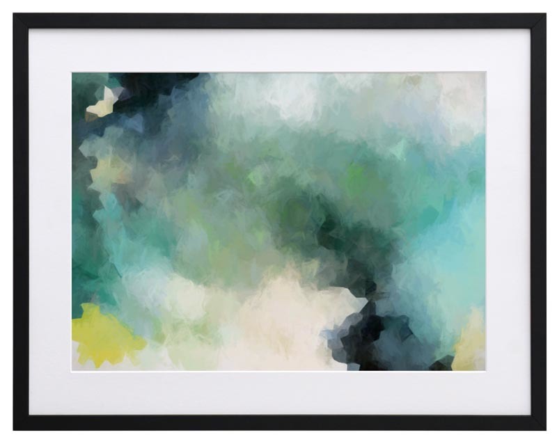 Down by the Mangroves Framed Wall Art Print - Coastal Landscape Painting for Beach House Decor, Living Room & Office Wall Decor