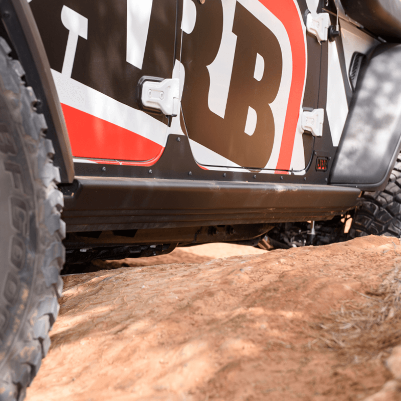 2023 Jeep Wrangler JL 4-Door Rock Sliders - Heavy Duty Off-Road Side Steps & Nerf Bars for Jeep JL Unlimited (2018-2023) | Perfect for Trail Riding & Rock Crawling