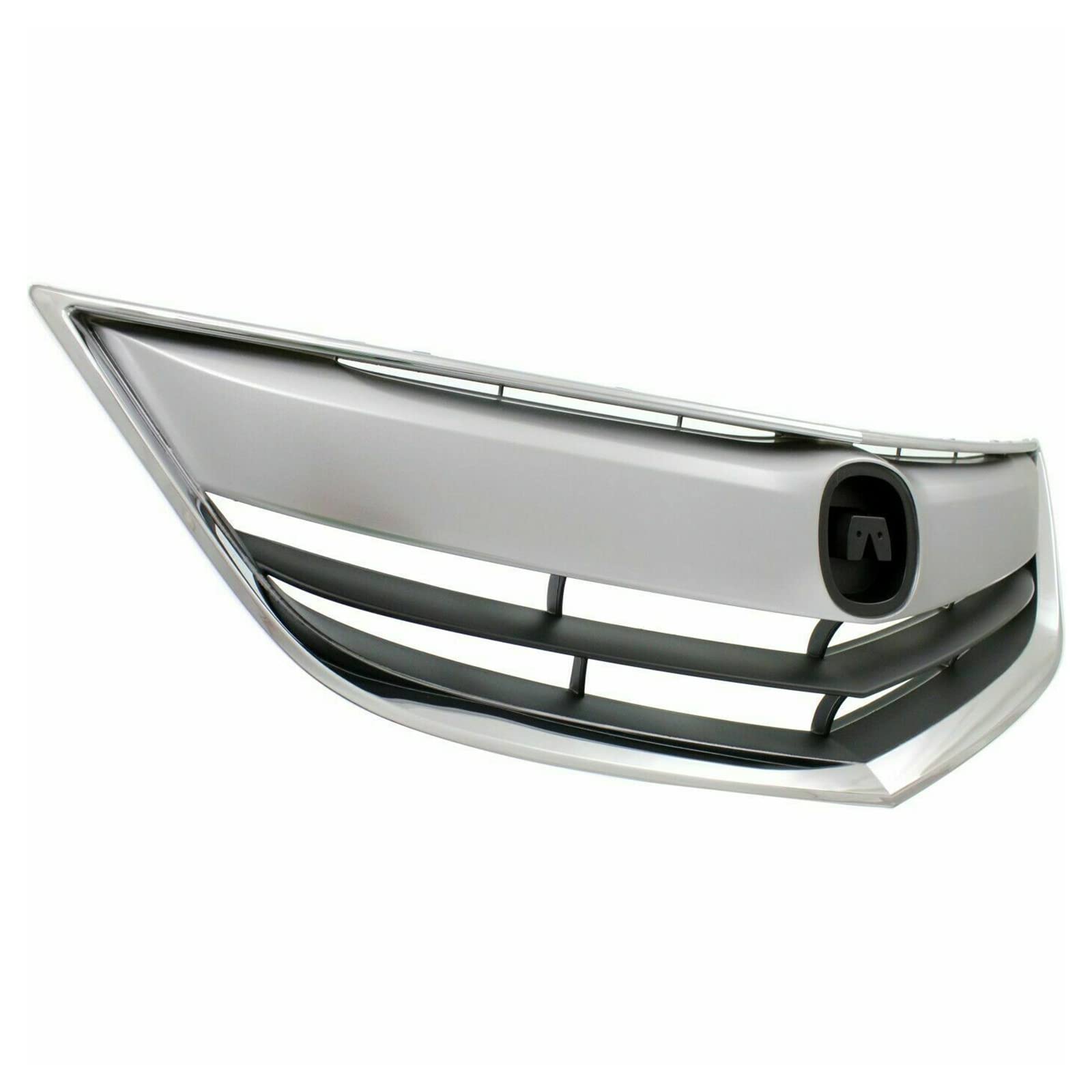 2013-2015 Acura ILX Front Bumper Cover Grille Replacement Kit - Chrome Guard Grid Air Intake | Durable ABS Plastic | Easy Installation | Perfect for Car Restoration & Customization