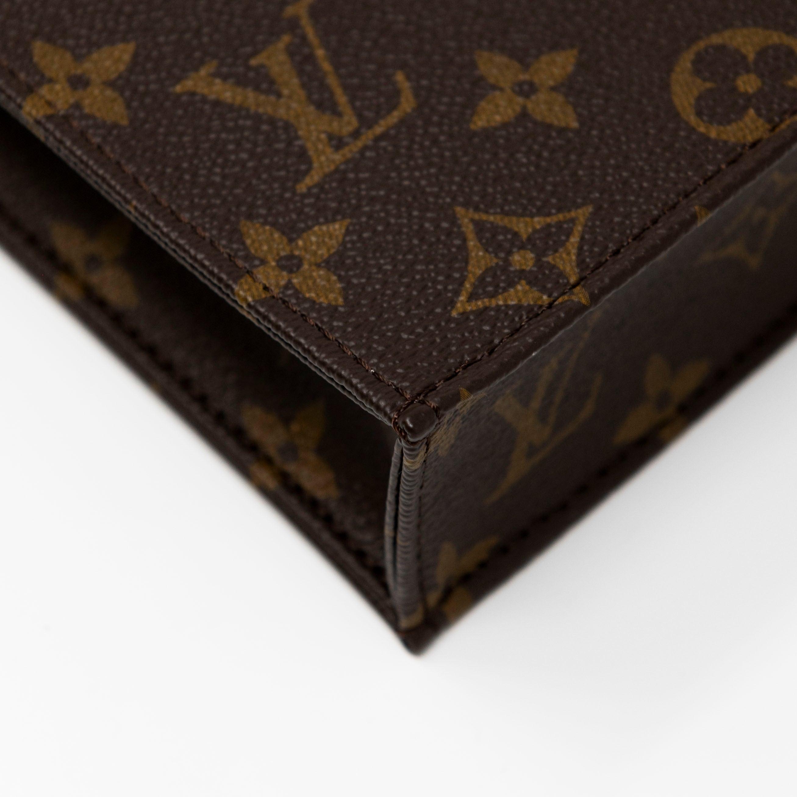 Authentic Louis Vuitton Monogram Petit Sac Plat Crossbody Bag - Luxury Leather Shoulder Purse for Women, Perfect for Date Night & Office Use