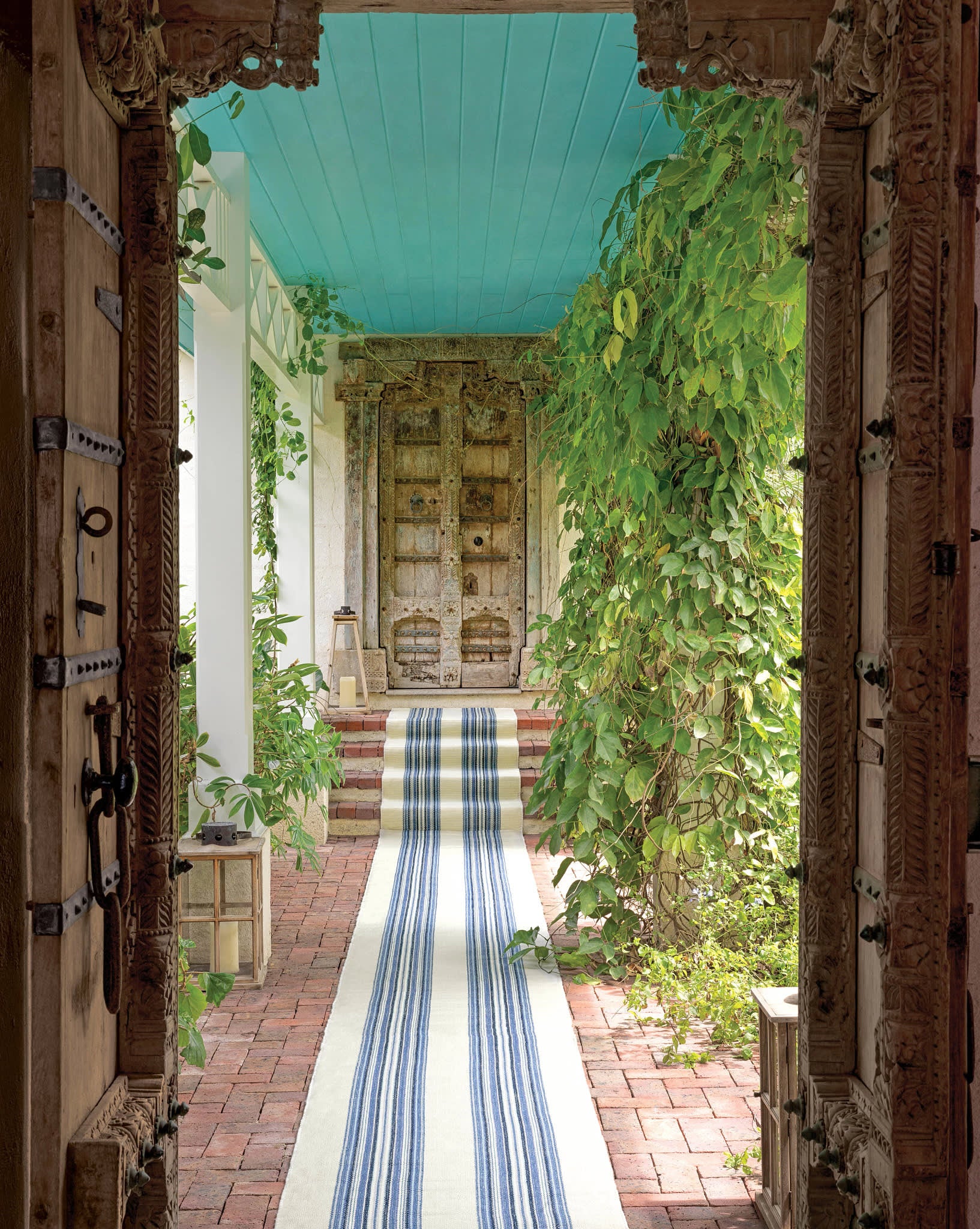 Premium Handwoven Indoor/Outdoor Area Rug - Soft & Durable Blue Runner for Living Room, Bedroom, Patio - Perfect for Home Decor & High Traffic Areas