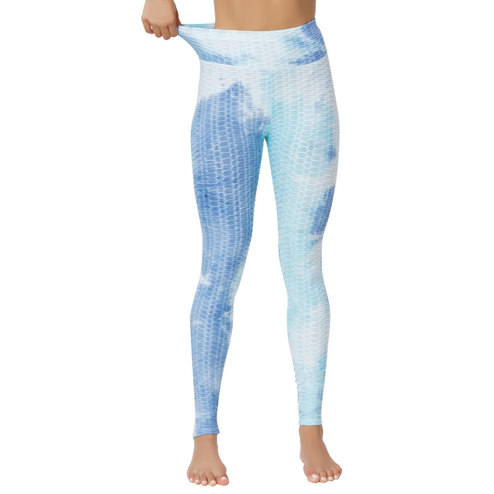 Women's Stretchy Yoga Pants - High Waisted Printed Leggings for Fitness, Running & Gym Workouts | Breathable Activewear Sweatpants for Yoga, Pilates & Lounge Wear