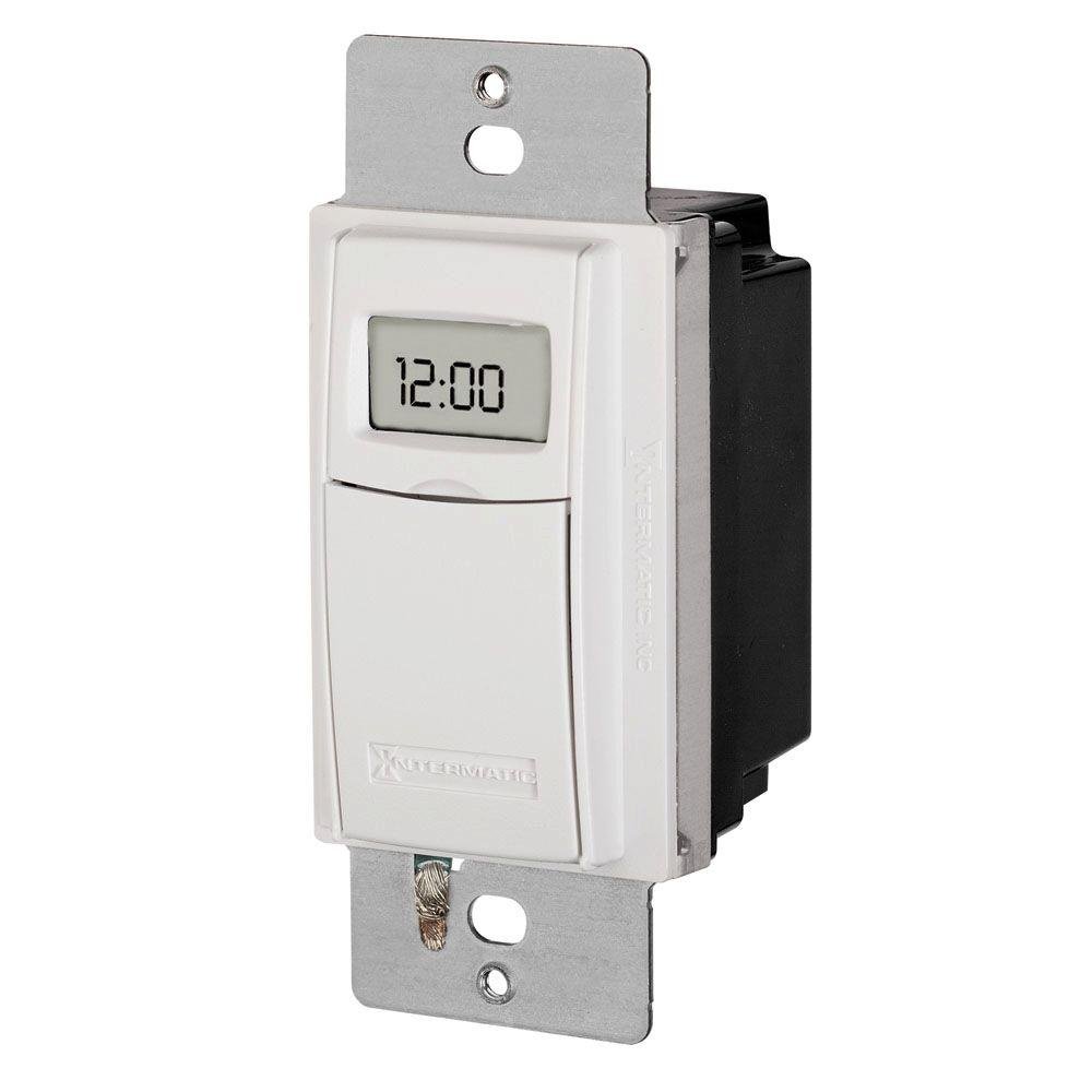 Intermatic ST01K Astronomic Digital In-Wall Timer - Programmable Light Switch for Home & Outdoor Use - Perfect for Landscape Lighting, Holiday Decorations & Energy Savings