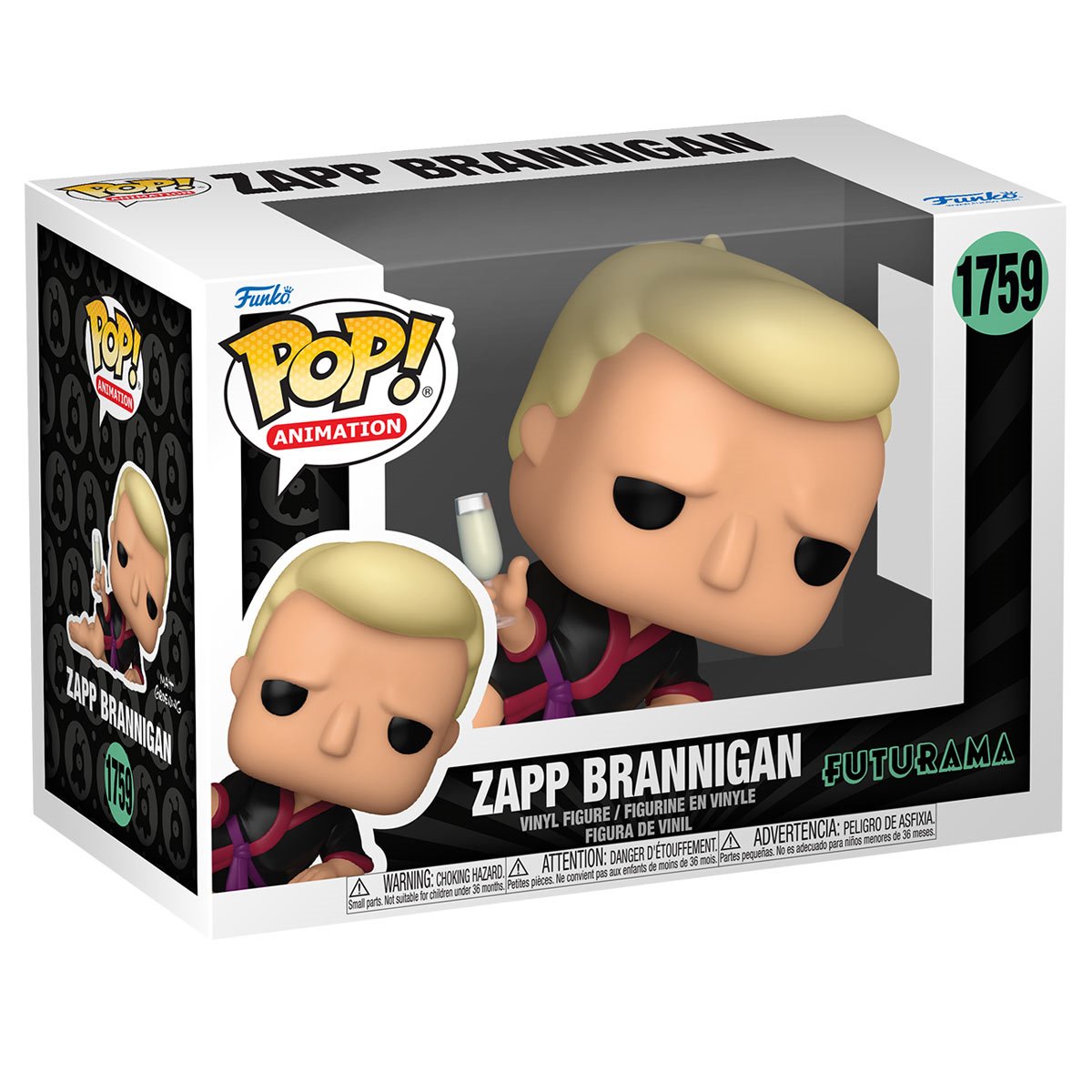 Futurama Zapp Brannigan Funko Pop! Vinyl Figure #1759 - Collectible TV Show Character for Display & Gifts - Perfect for Anime Fans & Pop Culture Enthusiasts