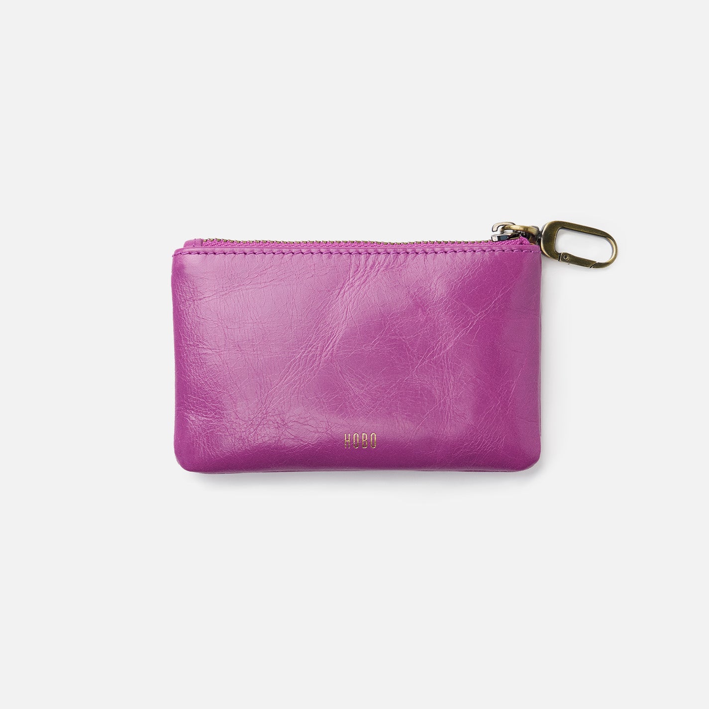 Sentimental Polished Leather Pouch in Violet - Perfect for Gifts, Jewelry Storage & Travel Accessories