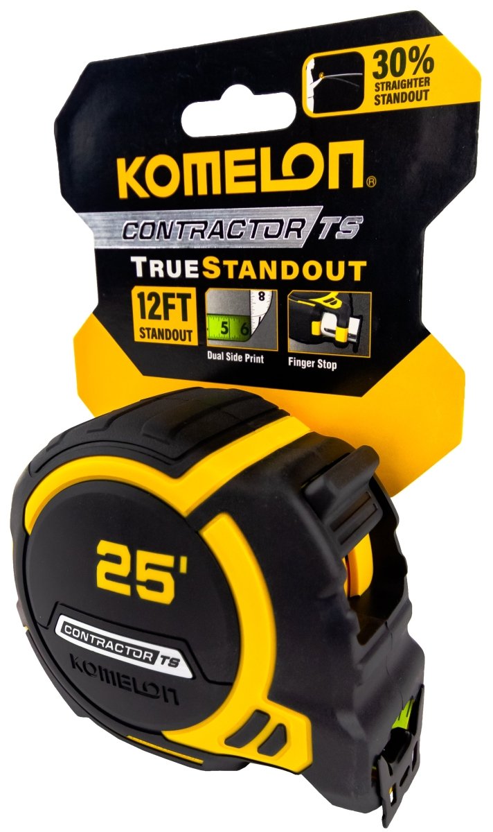 Professional 25FT Contractor Tape Measure - Heavy Duty Retractable Measuring Tool for Construction, Carpentry & DIY Projects | Perfect for Builders, Engineers & Home Renovations