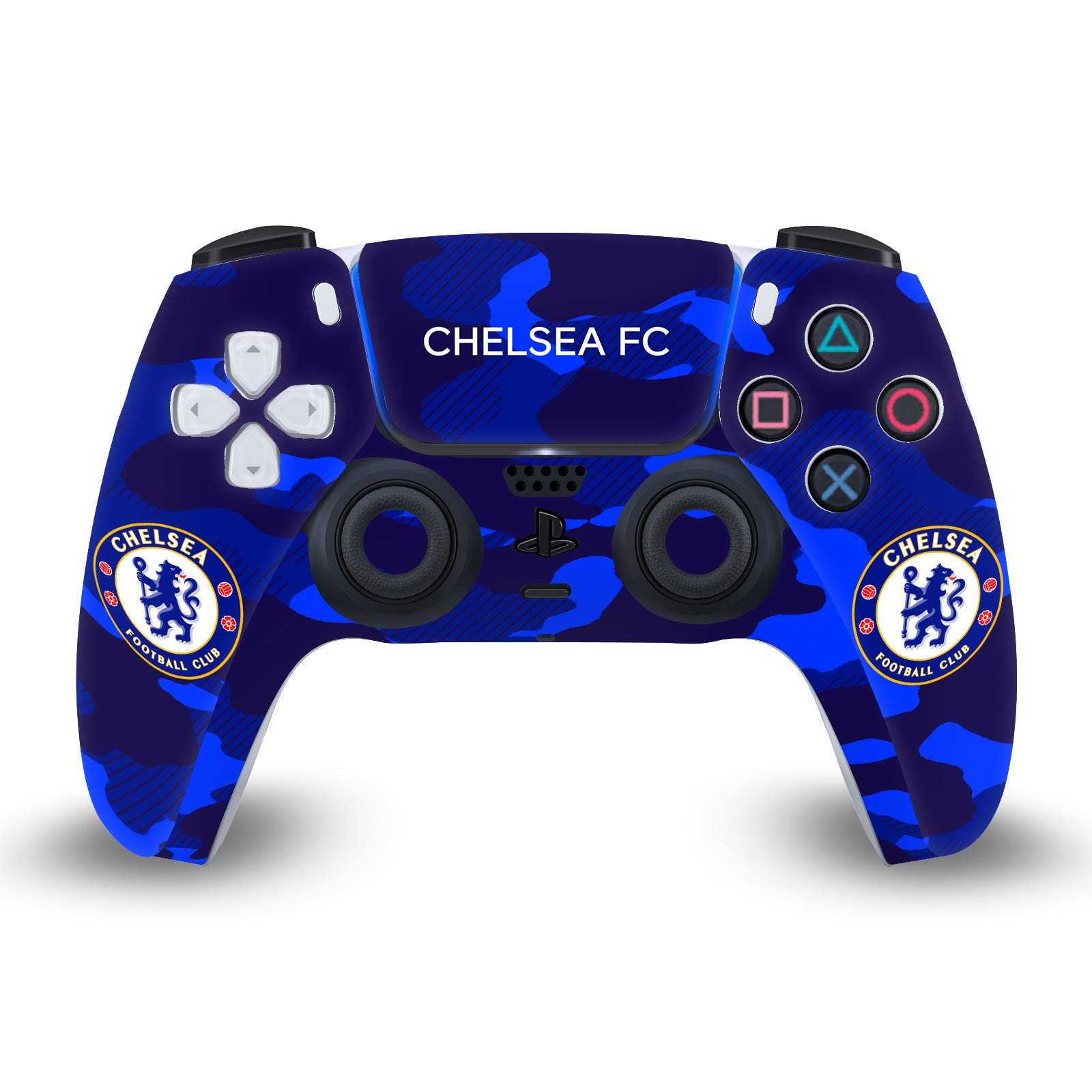 Chelsea FC Camouflage PS5 Controller Skin - Officially Licensed for DualSense