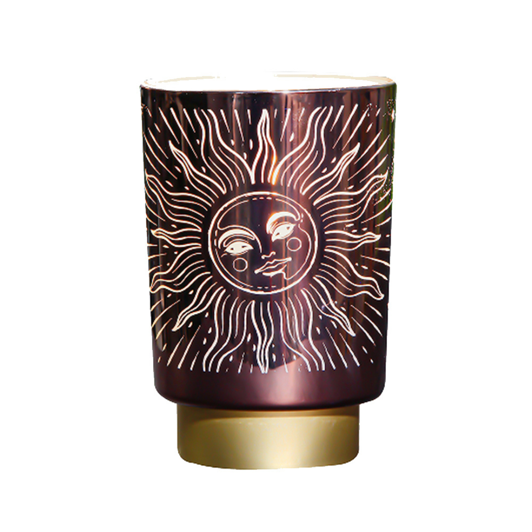 Celestial Copper Table Lamp - Modern Home Decor for Living Room, Bedroom & Office - Elegant Lighting Fixture for Ambient & Accent Illumination