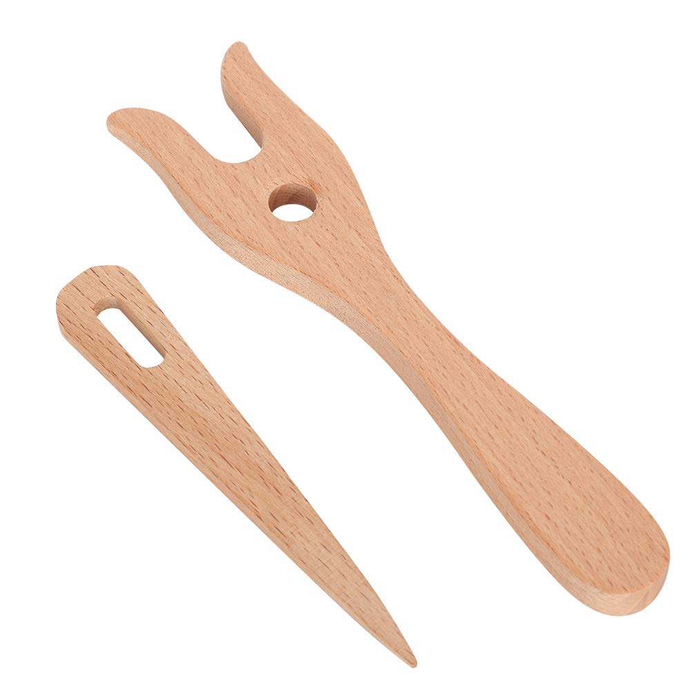 Pssopp Wooden Knitting Fork Kit - DIY Weaving Tools for Bracelets & Necklaces | Handmade Jewelry Making