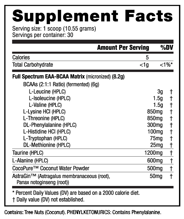 NutraBio EAA Natural Essential Amino Acids Supplement - Boost Muscle Recovery & Endurance for Athletes & Fitness Enthusiasts | Pre-Workout & Post-Workout Support