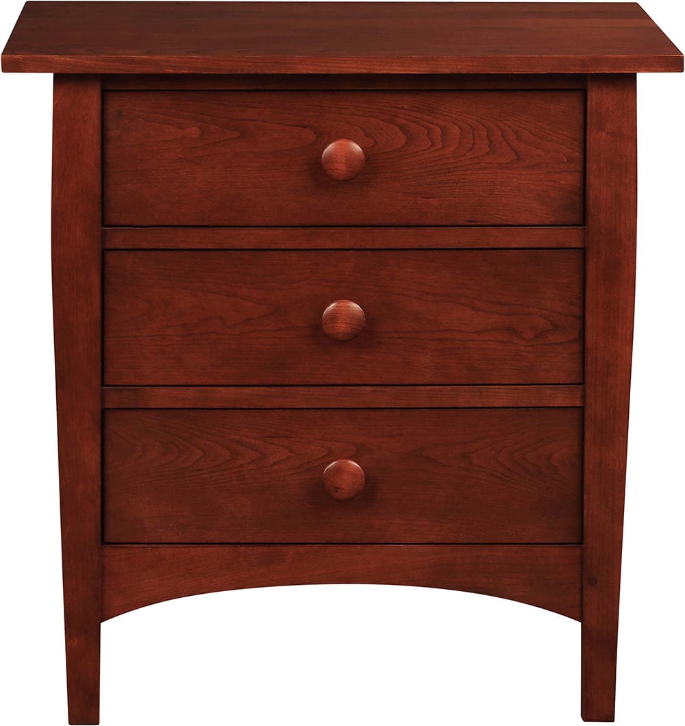 Harvey Ellis 3-Drawer Nightstand - Modern Bedside Table with Storage for Bedroom, Living Room & Guest Room