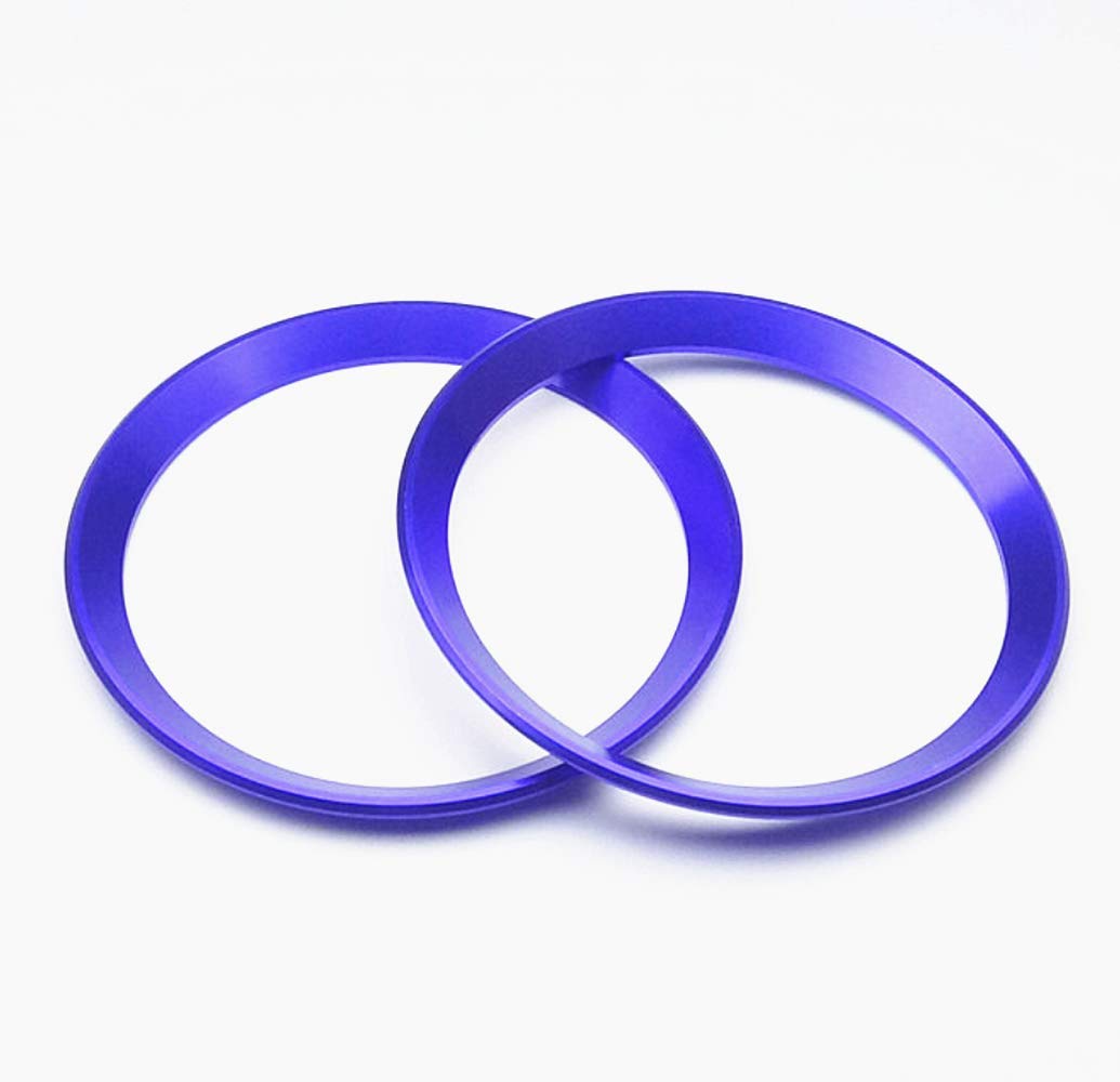 Alfa Romeo Giulia Stelvio Interior Accessories 2015-2023 - Alloy AC Vent Rings (4pc, Blue) for Car Upgrade