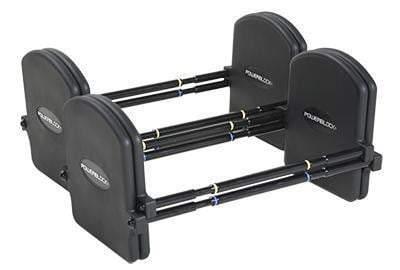 PowerBlock Pro EXP Stage 2 Adjustable Dumbbell Set (50-70 lbs) - Home Gym Equipment for Strength Training & Weight Lifting Workouts